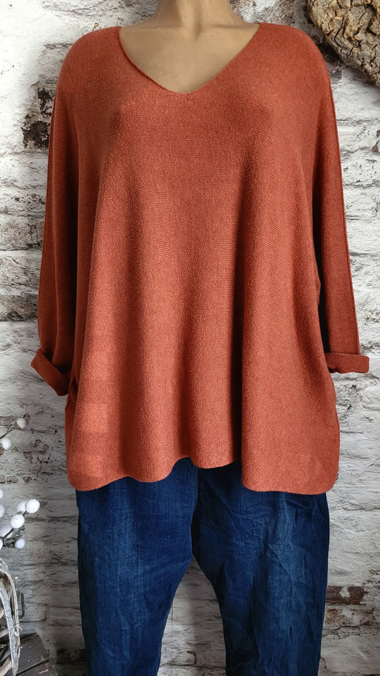 🍒 PULL OVERSIZE TERRACOTTA