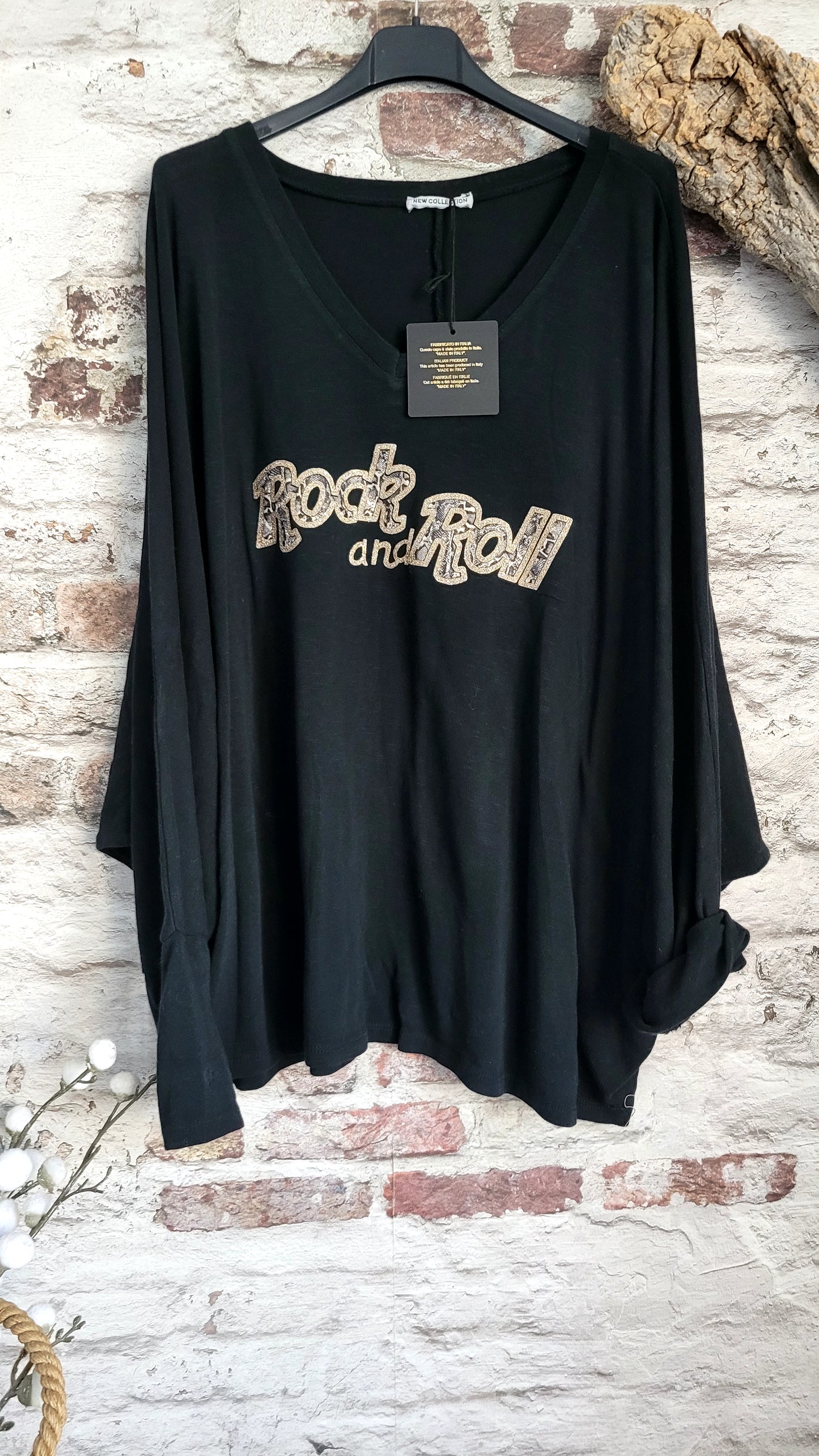 🌷 Sweat Oversize "Rock and Roll"