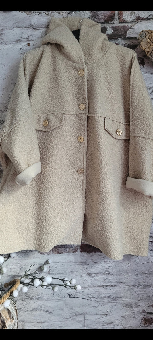 🥀 MANTEAU BOUCLETTE