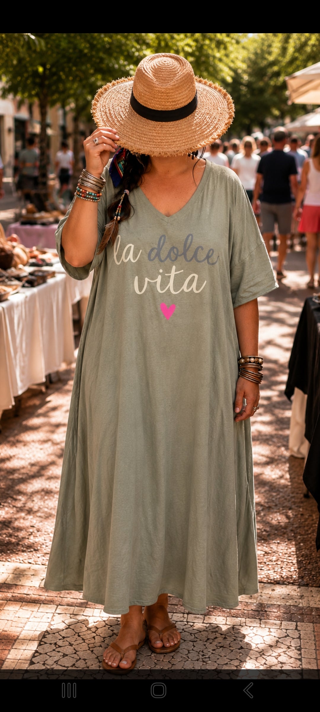 🍀 Robe Maxi "La Dolce Vita" – Style Hippie Chic & Confort Absolu