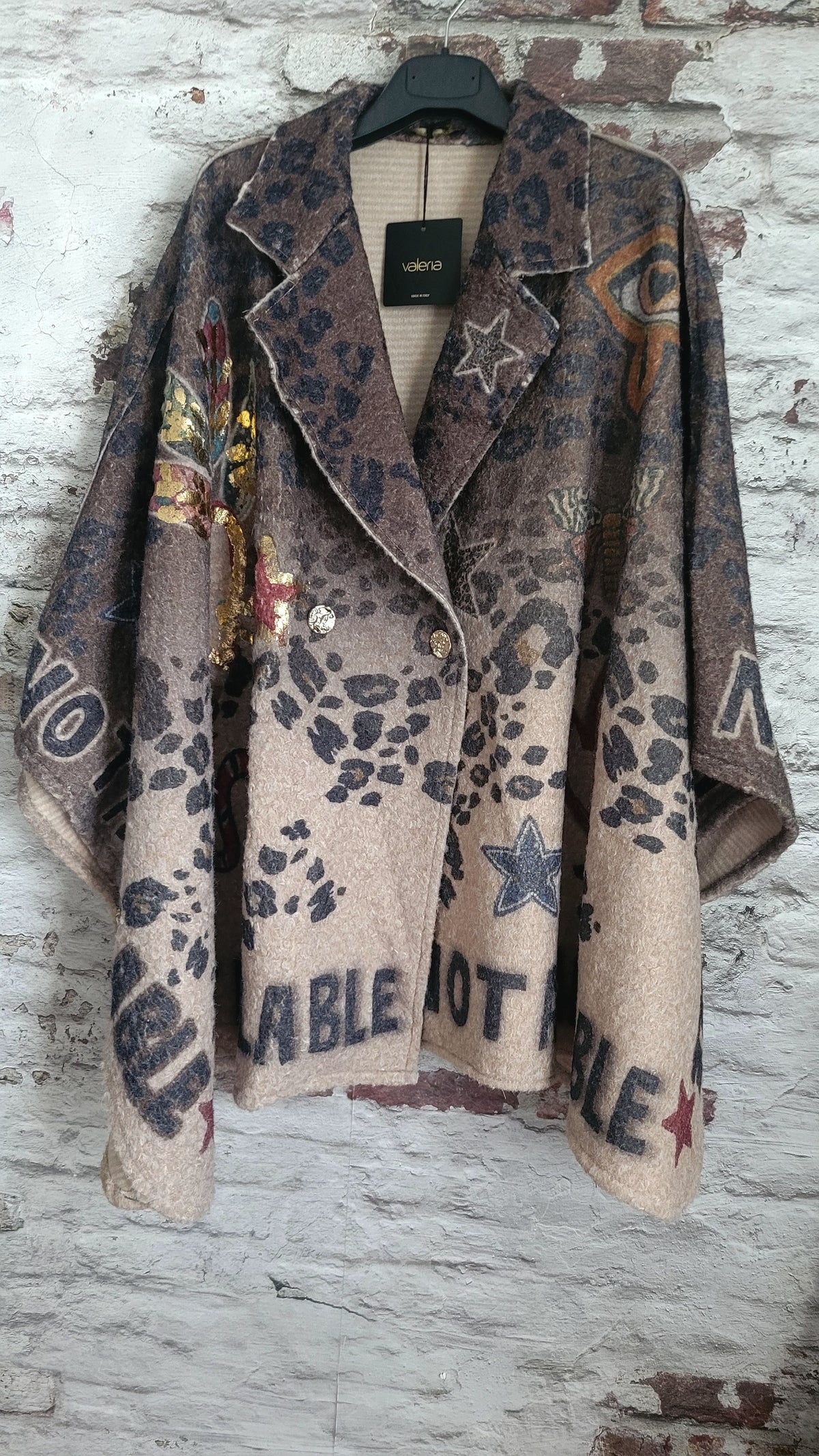 Cape oversize bohème chic
