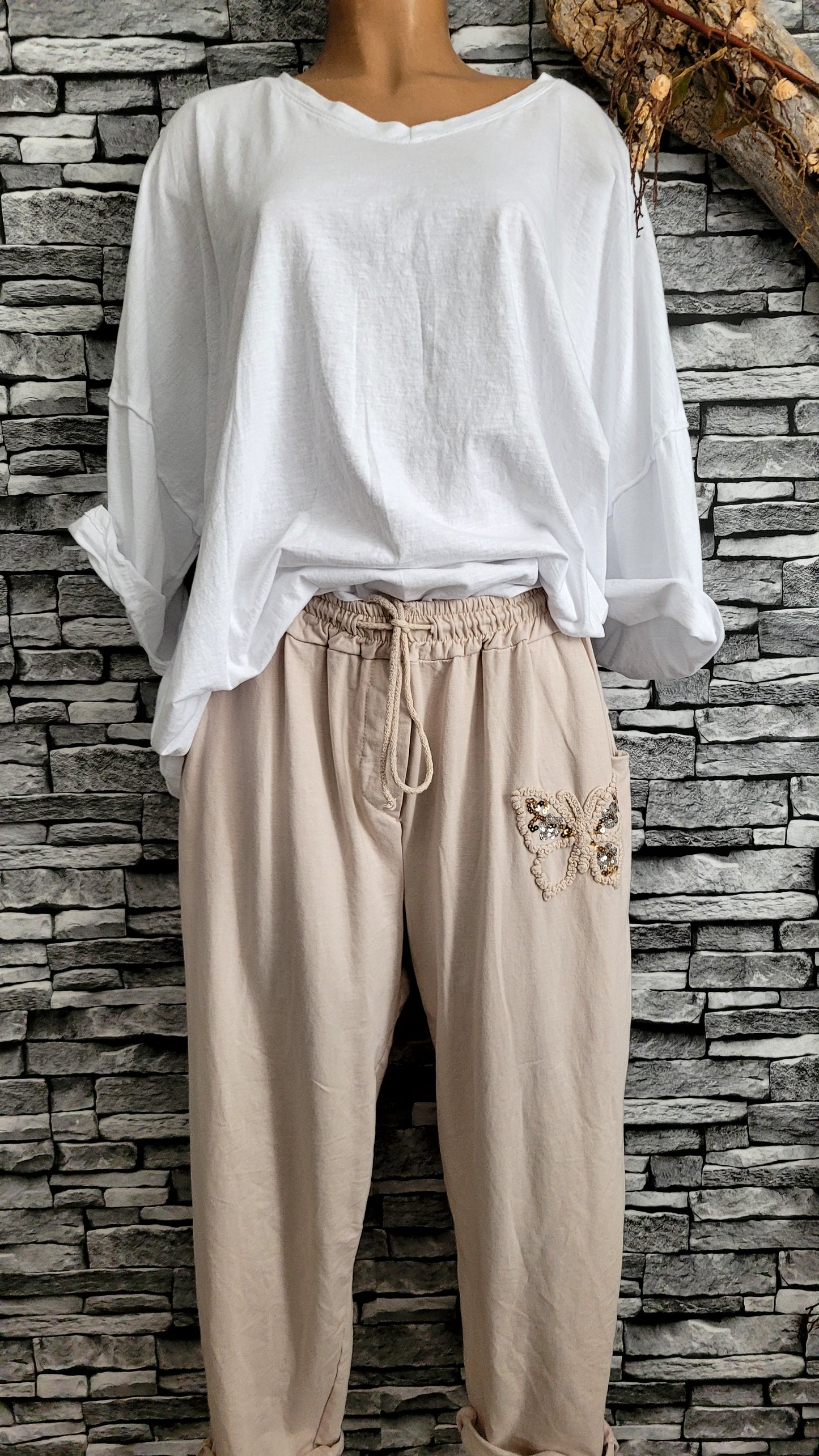 🎀Jogging "Boho-Chic" Papillon Pailleté