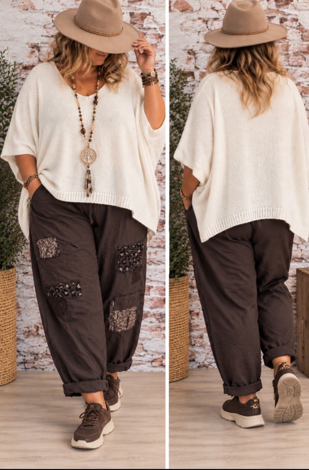 🖤 pantalon style bohème chic,