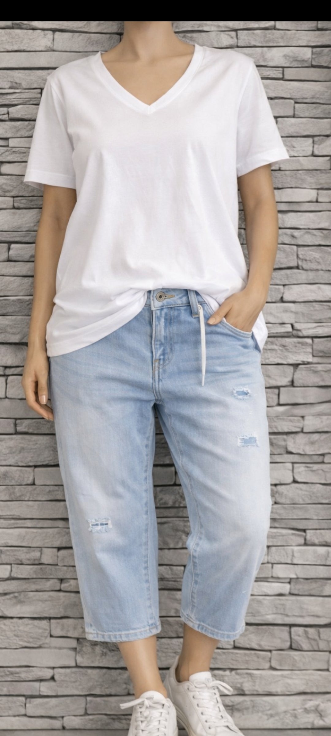 🖤Jean Slim Effet Délavé - S.W.manStyle : Finition