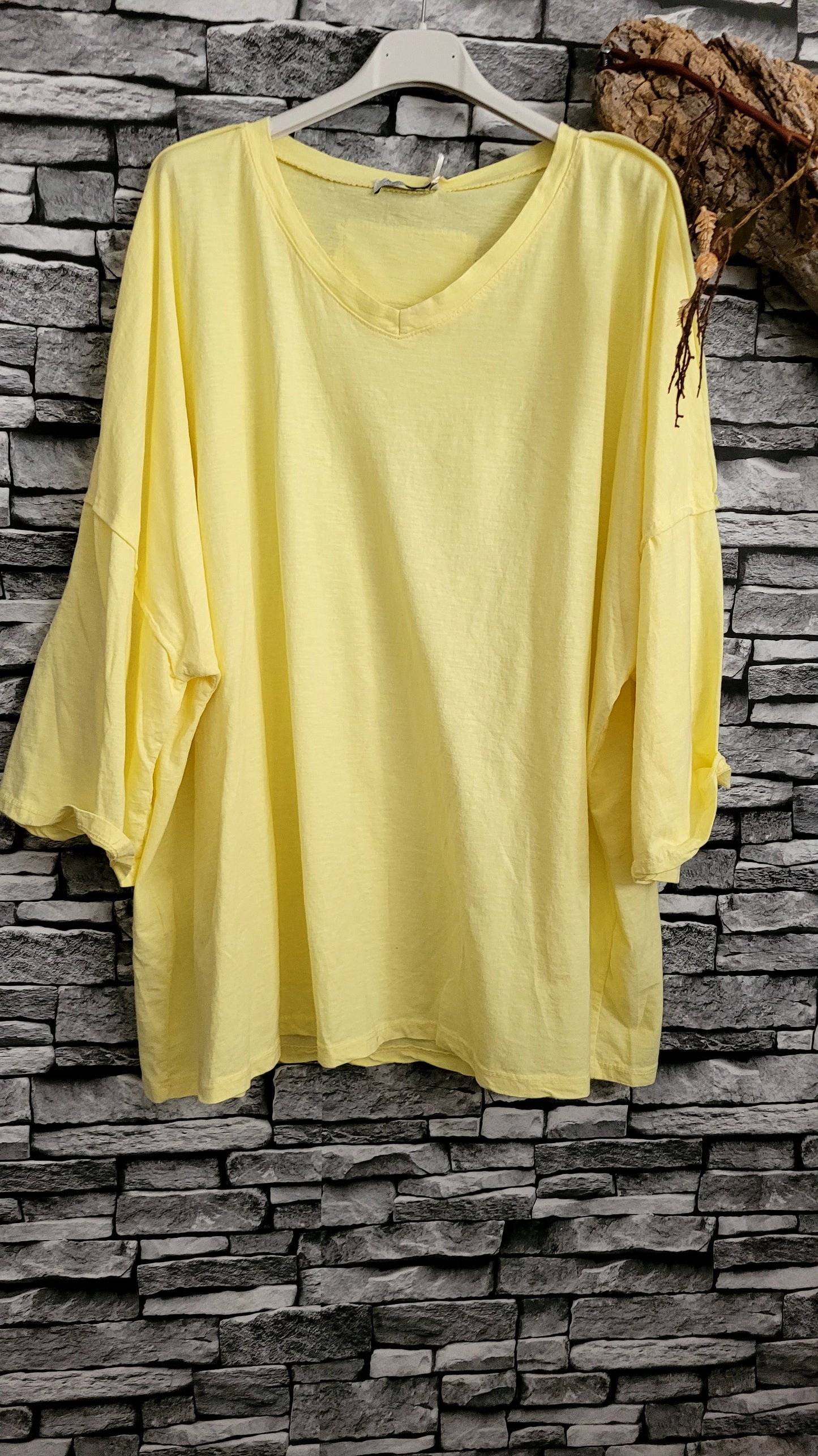 🖤T-shirt Oversize "Angel Wings" – Jaune & Or