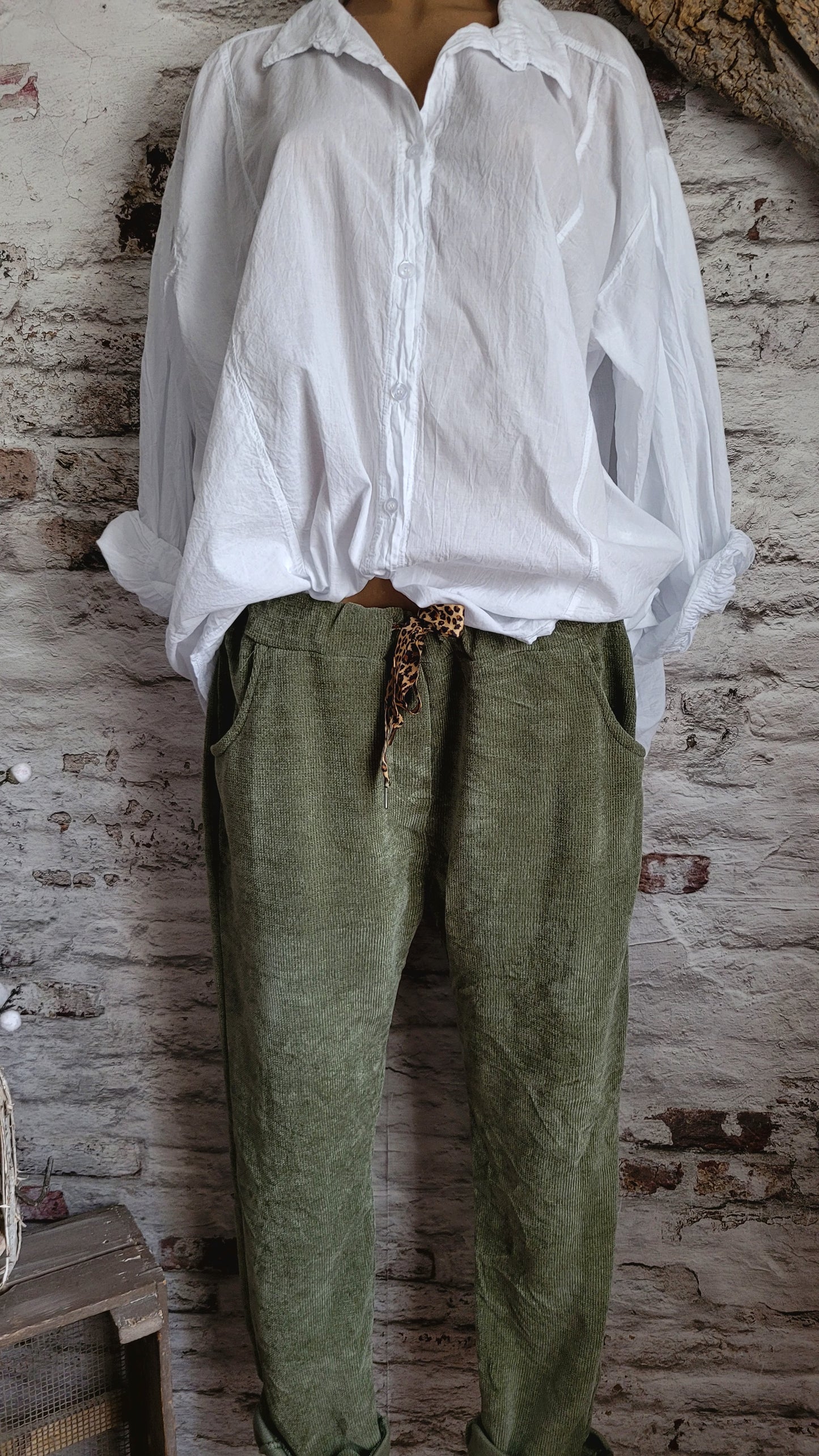 ⚜️ PANTALON VELOURS CÔTELÉ