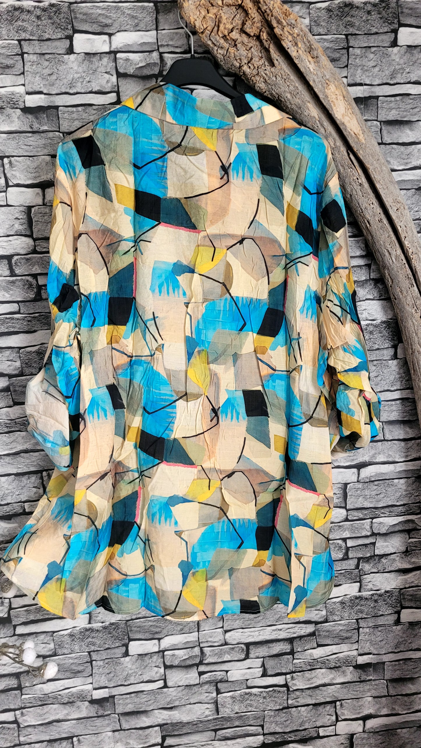 💋 Chemisier Graphique "Arty" – Viscose & Tencel