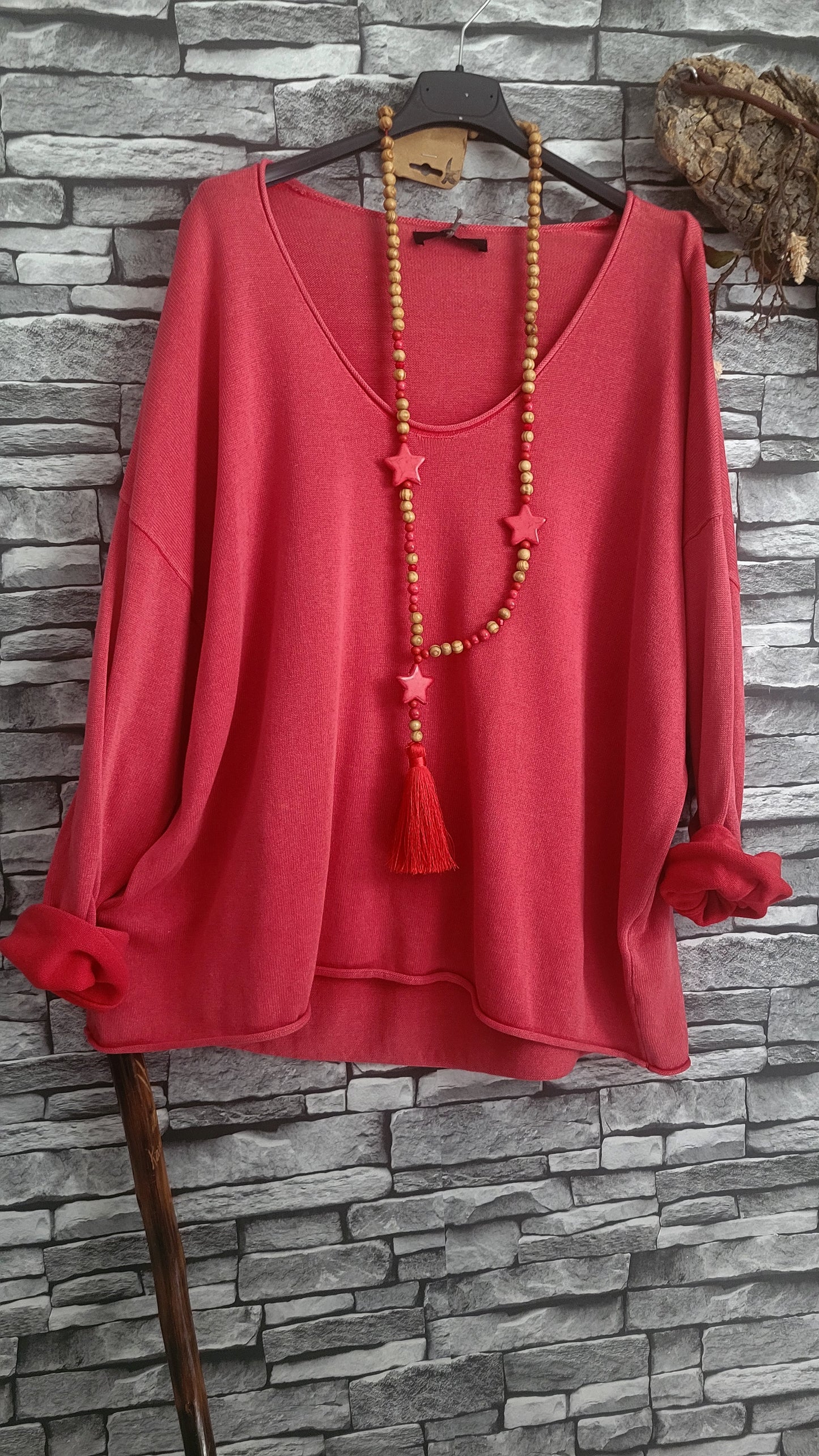 💋Sweat en coton à coupe ample et fluide