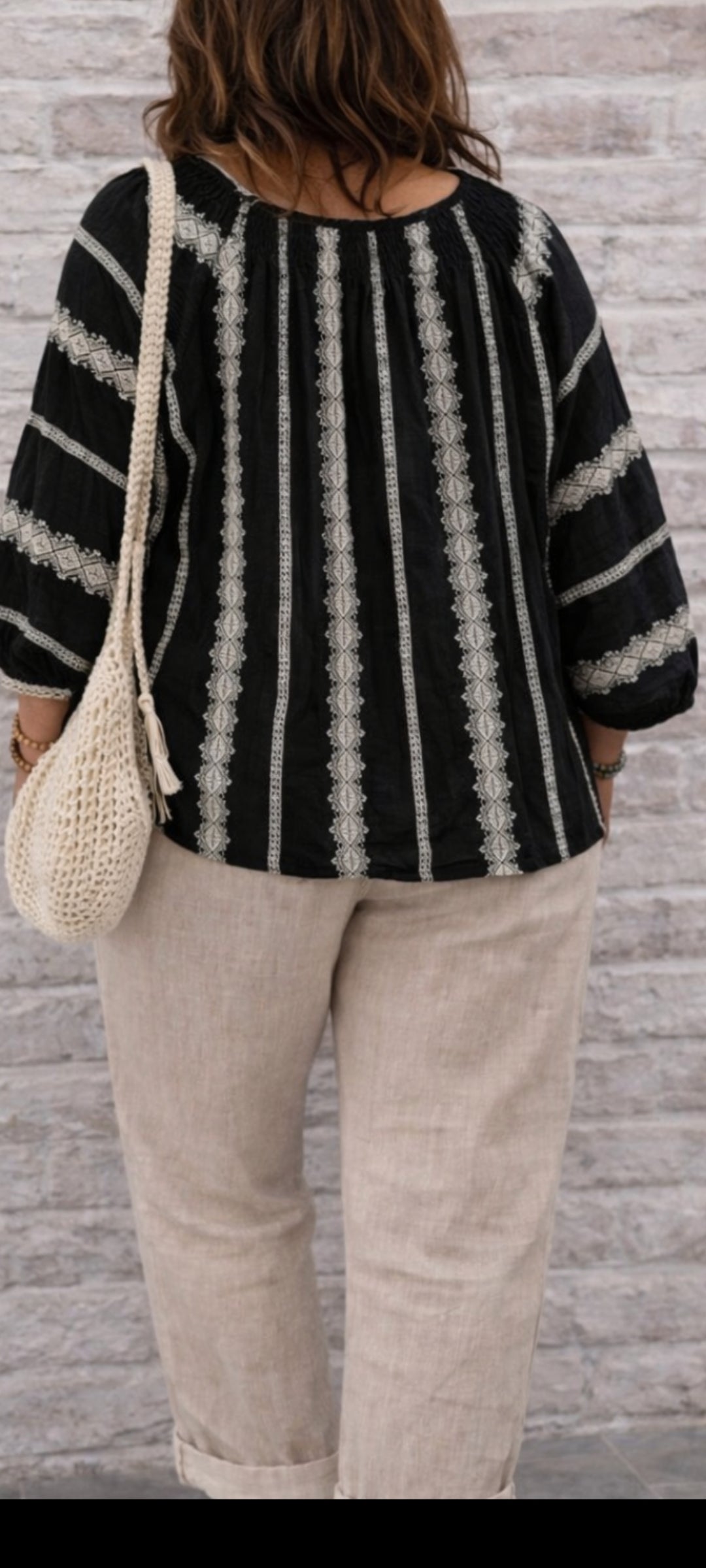 🎀Tunique bohème brodée – Confort & style naturel