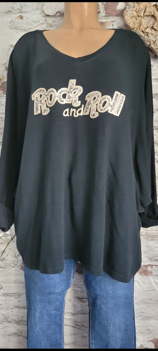 🌷 Sweat Oversize "Rock and Roll"