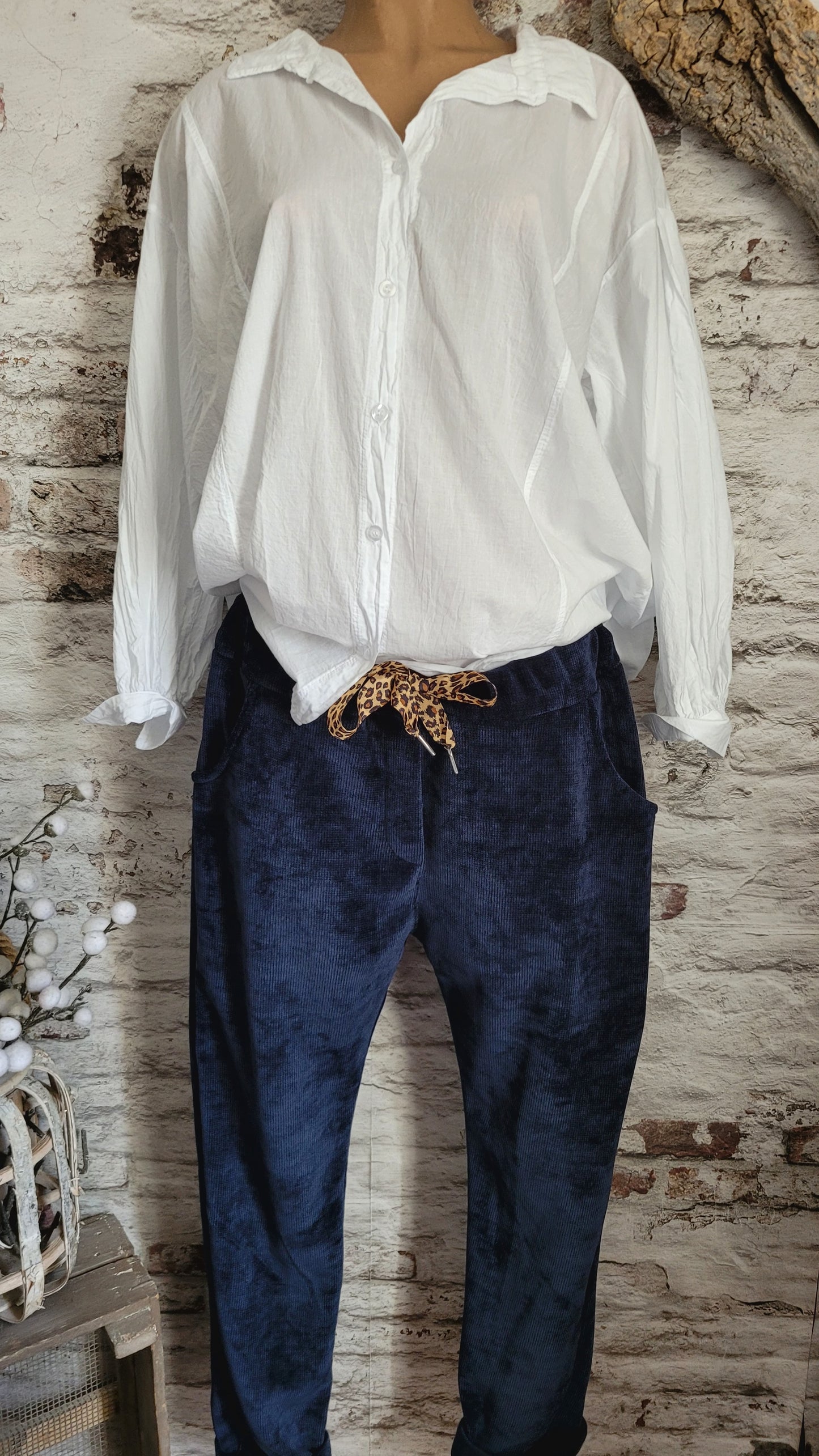 ⚜️ PANTALON VELOURS CÔTELÉ