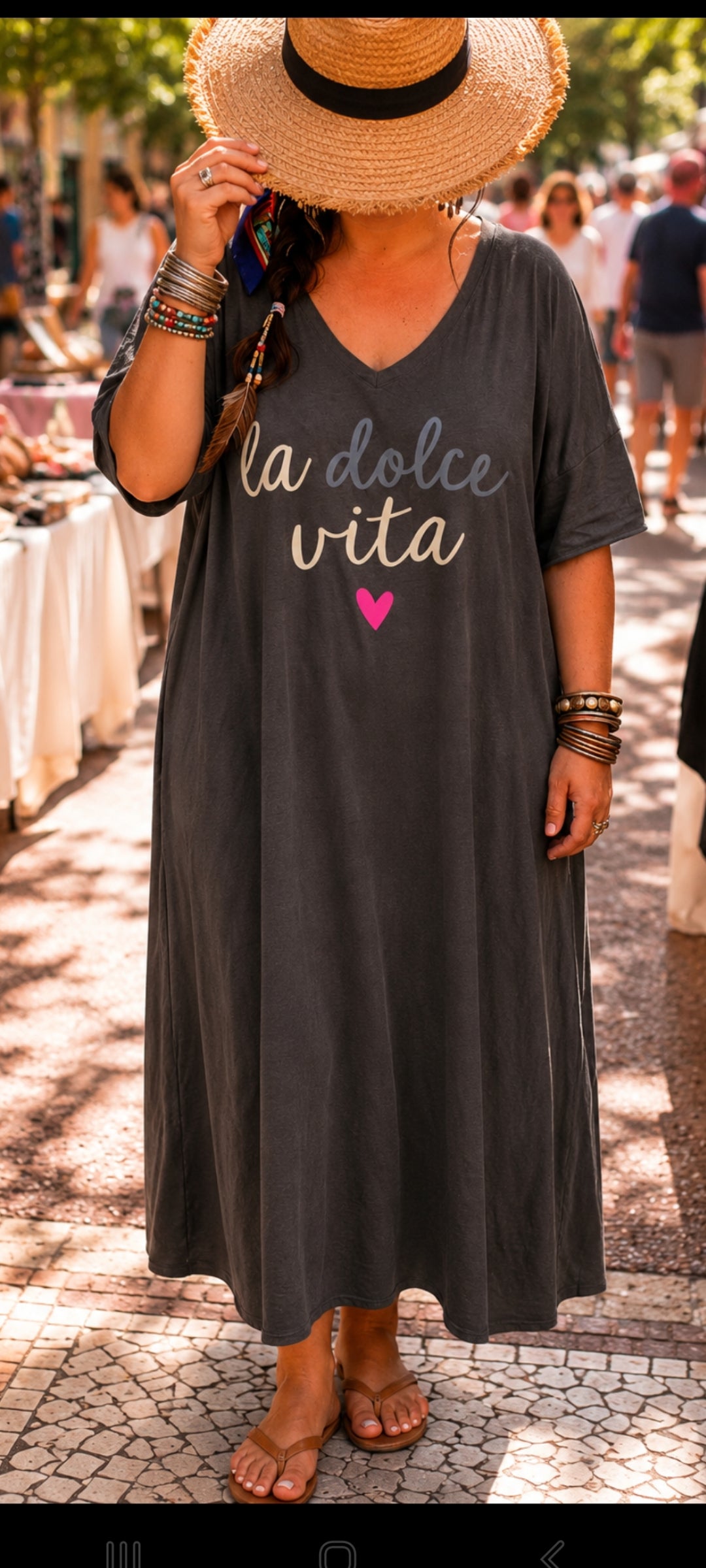 🍀 Robe Maxi "La Dolce Vita" – Style Hippie Chic & Confort Absolu