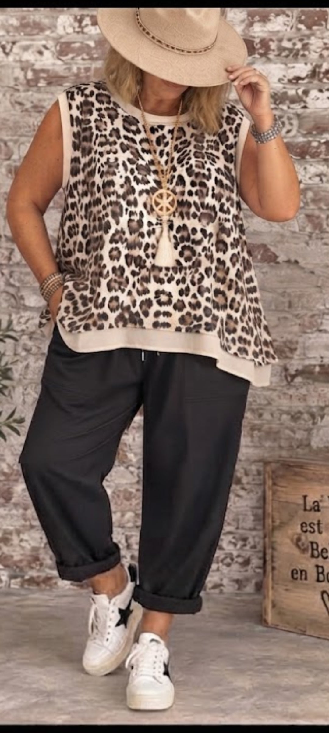 Haut léopard boho