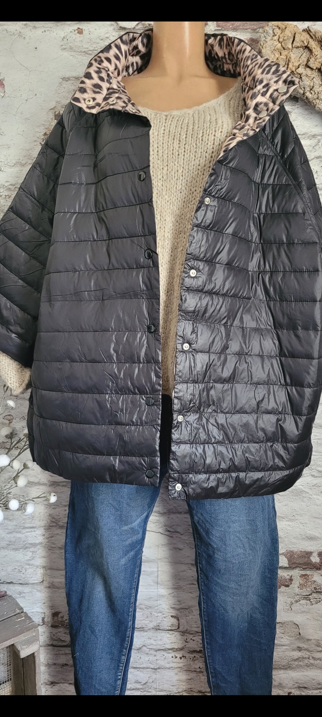 🌹 VESTE DOUDOUNE RÉVERSIBLE