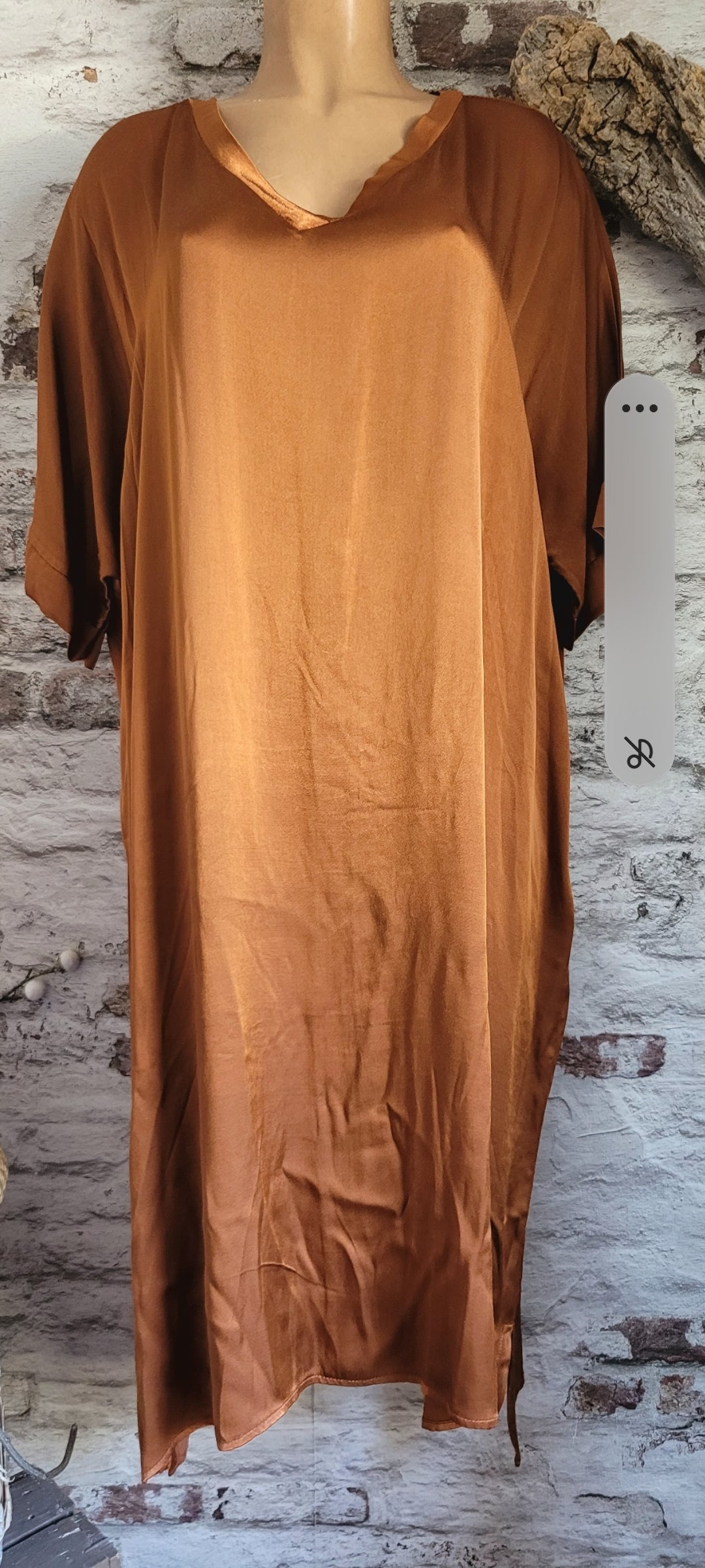 Robe fluide en satin