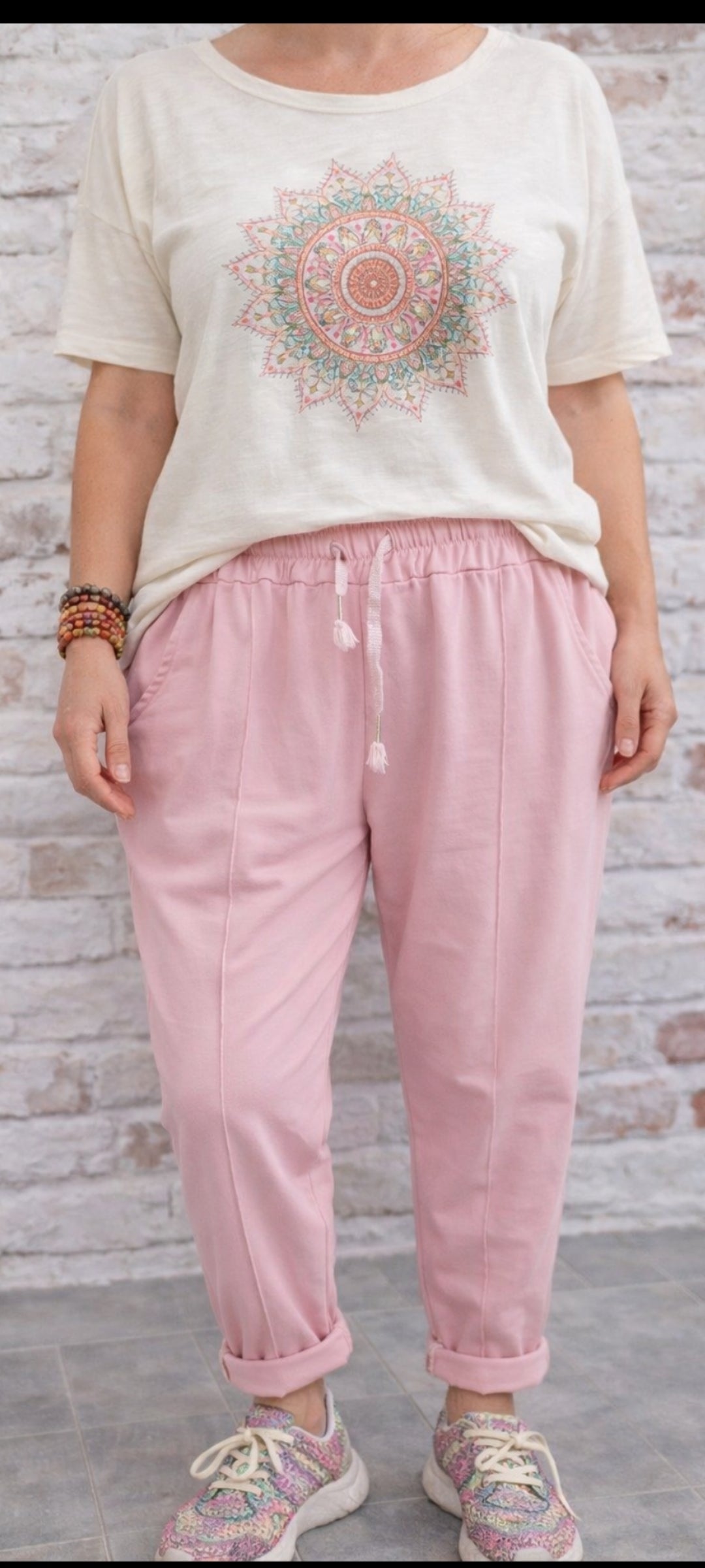 🎀Jogging fluide rose – Confort & style décontracté