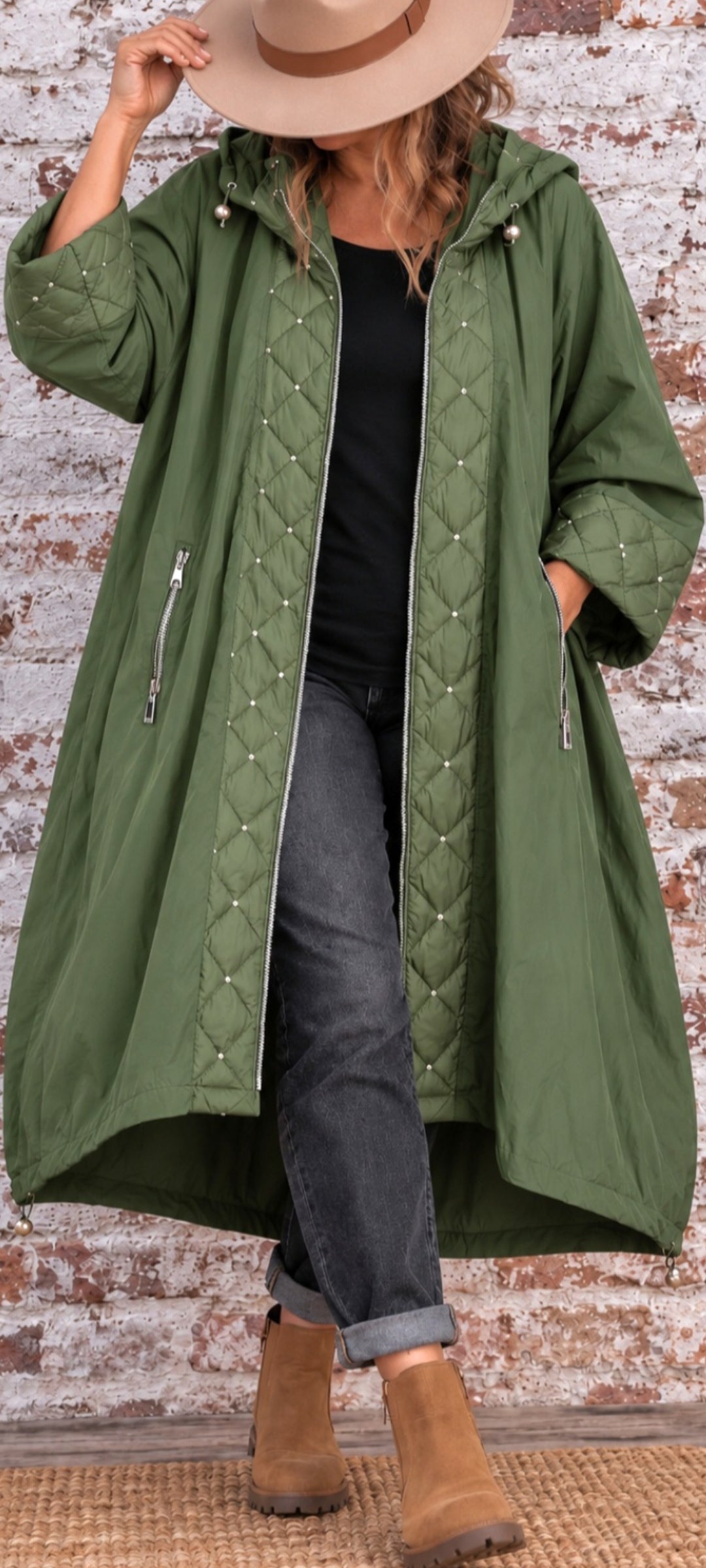 Parka longue oversize – Style bohème chic
