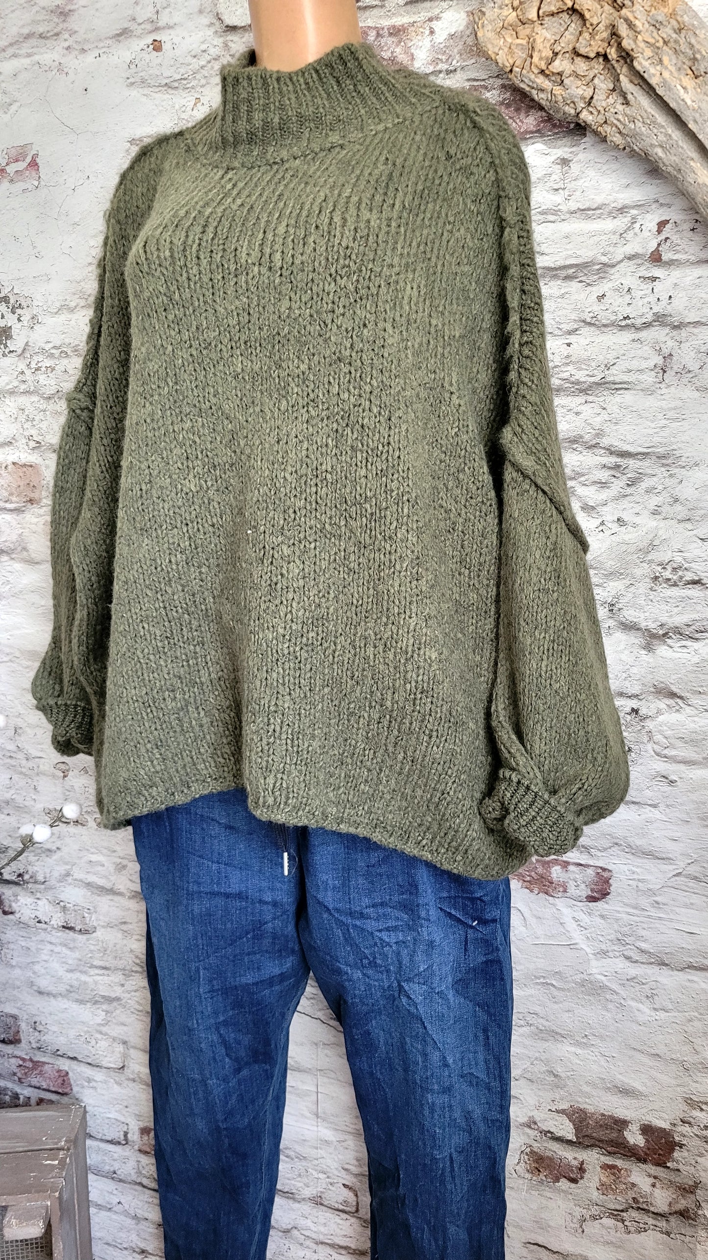 PULL OVERSIZE MAILLE ÉPAISSE