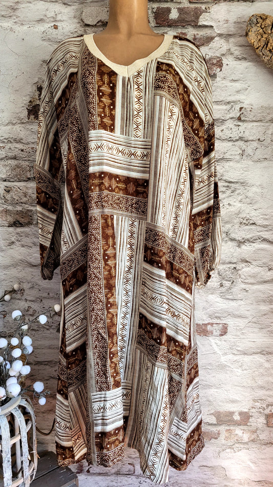 🌺 Robe ample bohème en patchwork