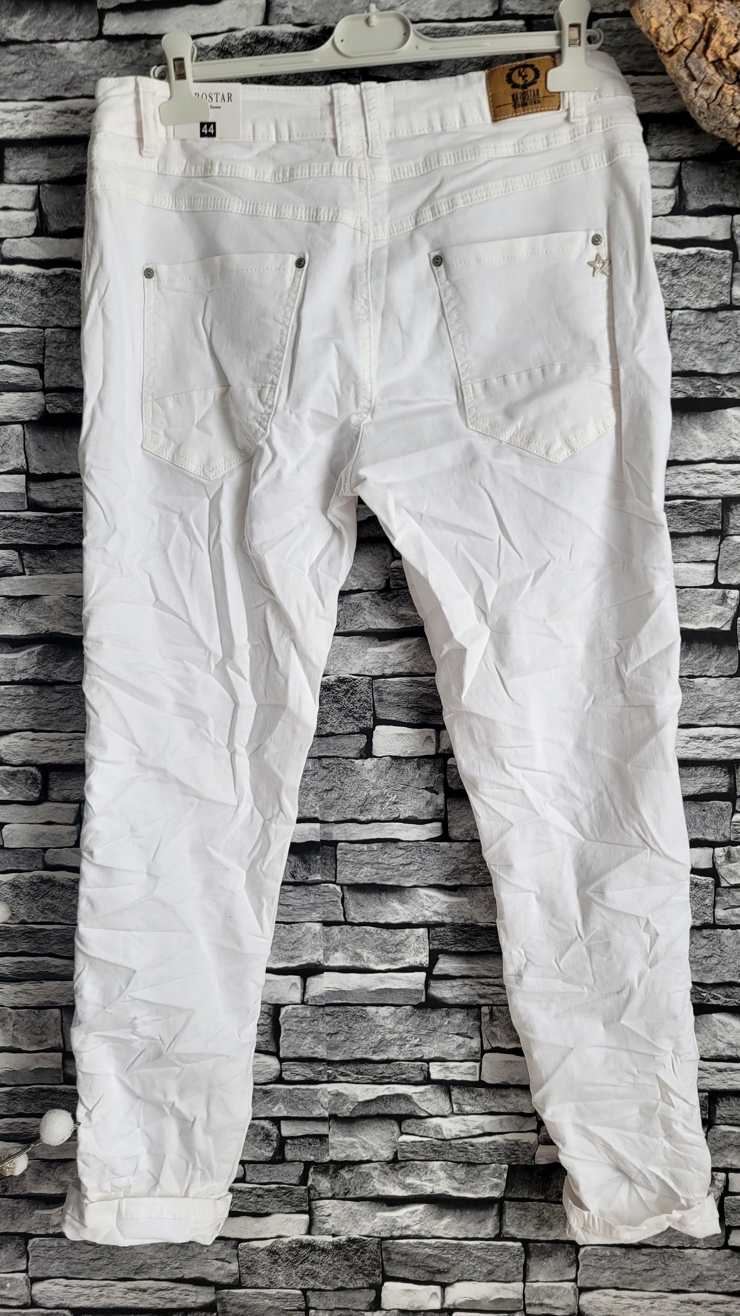 Jean Karostar Blanc Stretch