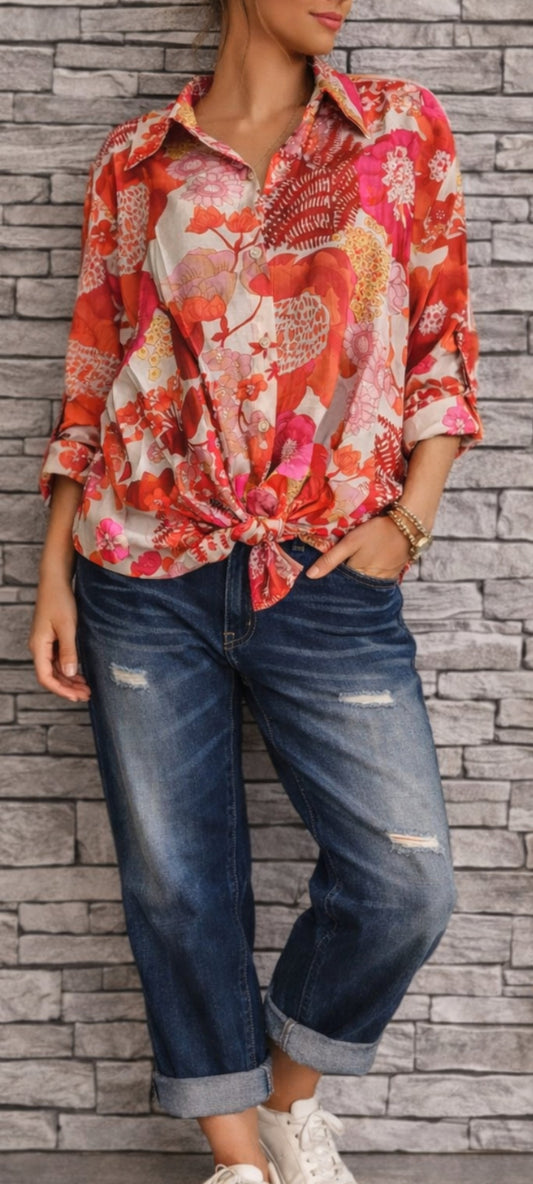 ♥️ Chemise Fluide "Éclat" – Viscose & Tencel