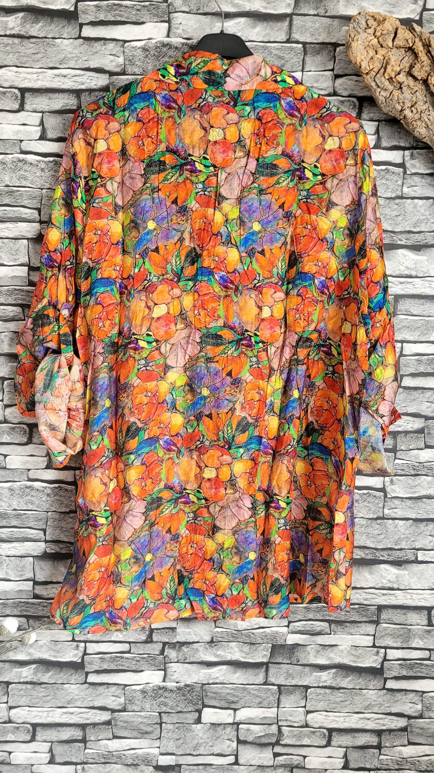 🌷 Chemise Fluide en Viscose & Tencel – Imprimé Floral