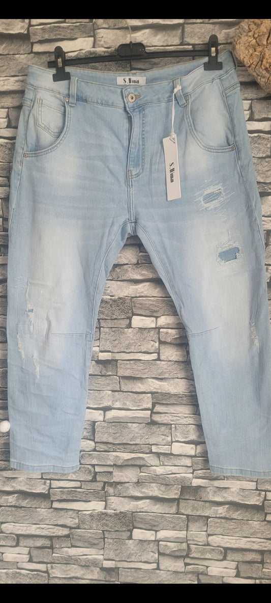 🖤 Jean Slim Effet Délavé - S.W.man