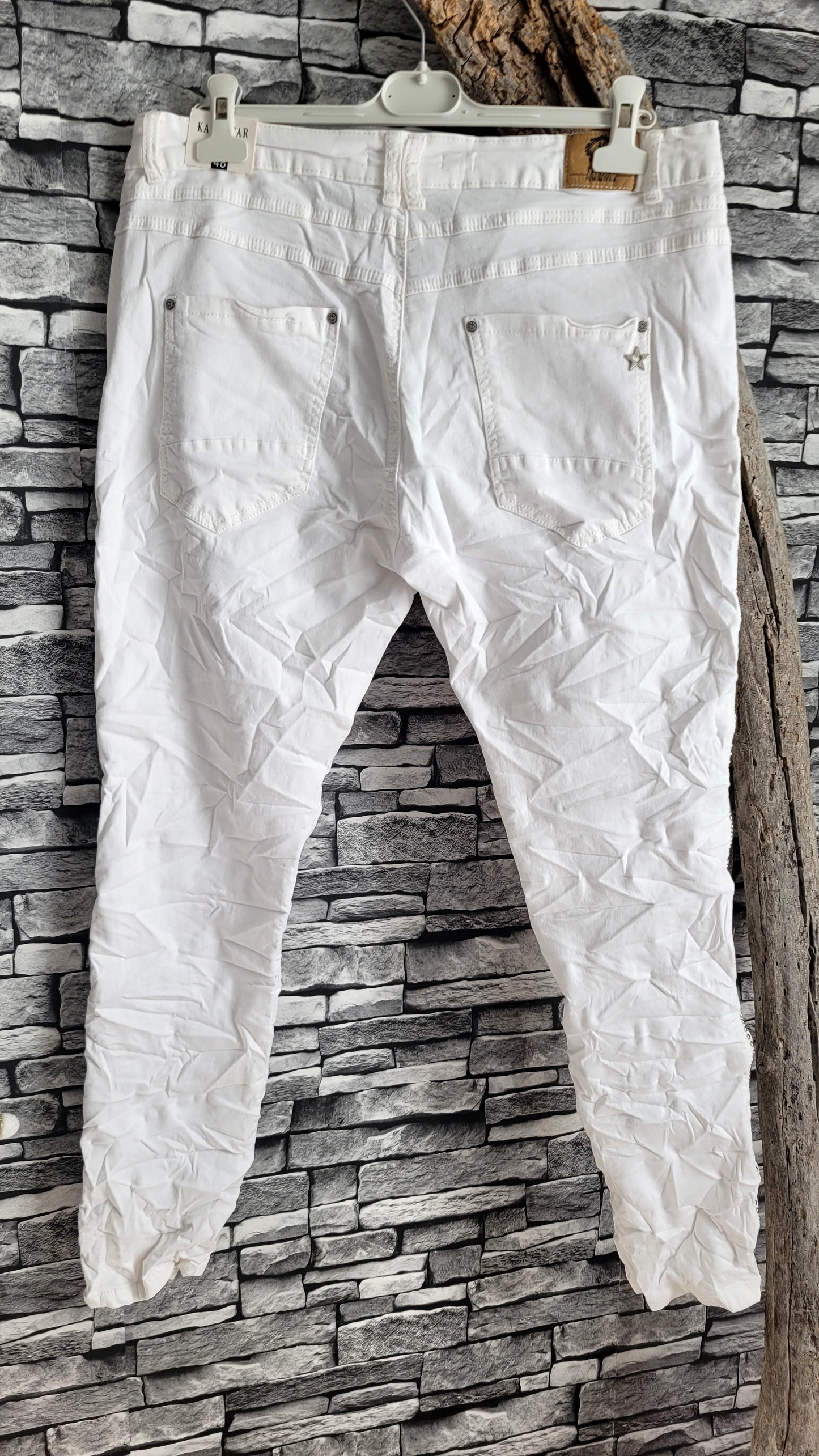 ⚜️ Jean Karostar Blanc Stretch