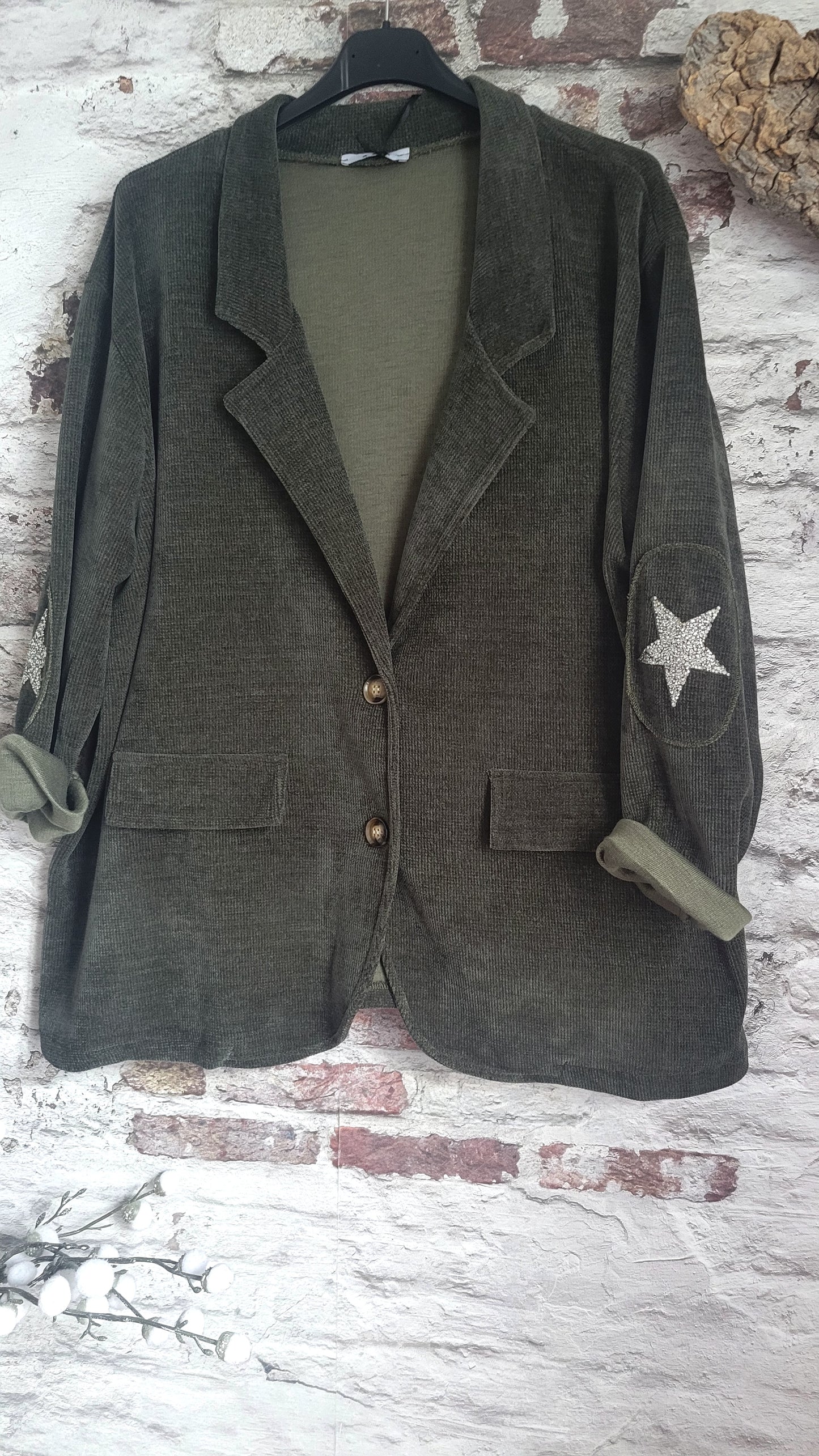 💋 VESTE EN VELOURS CÔTELÉ