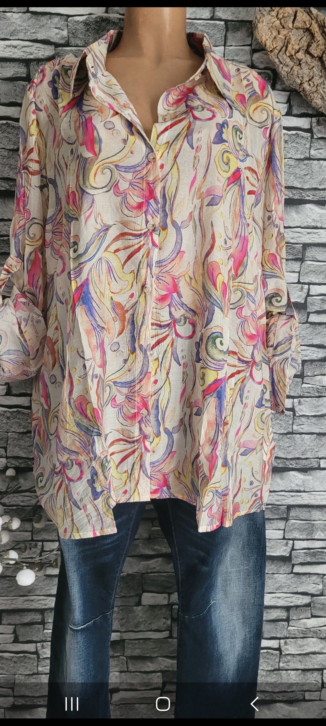 🌺 Chemise Fluide Eco-Mix