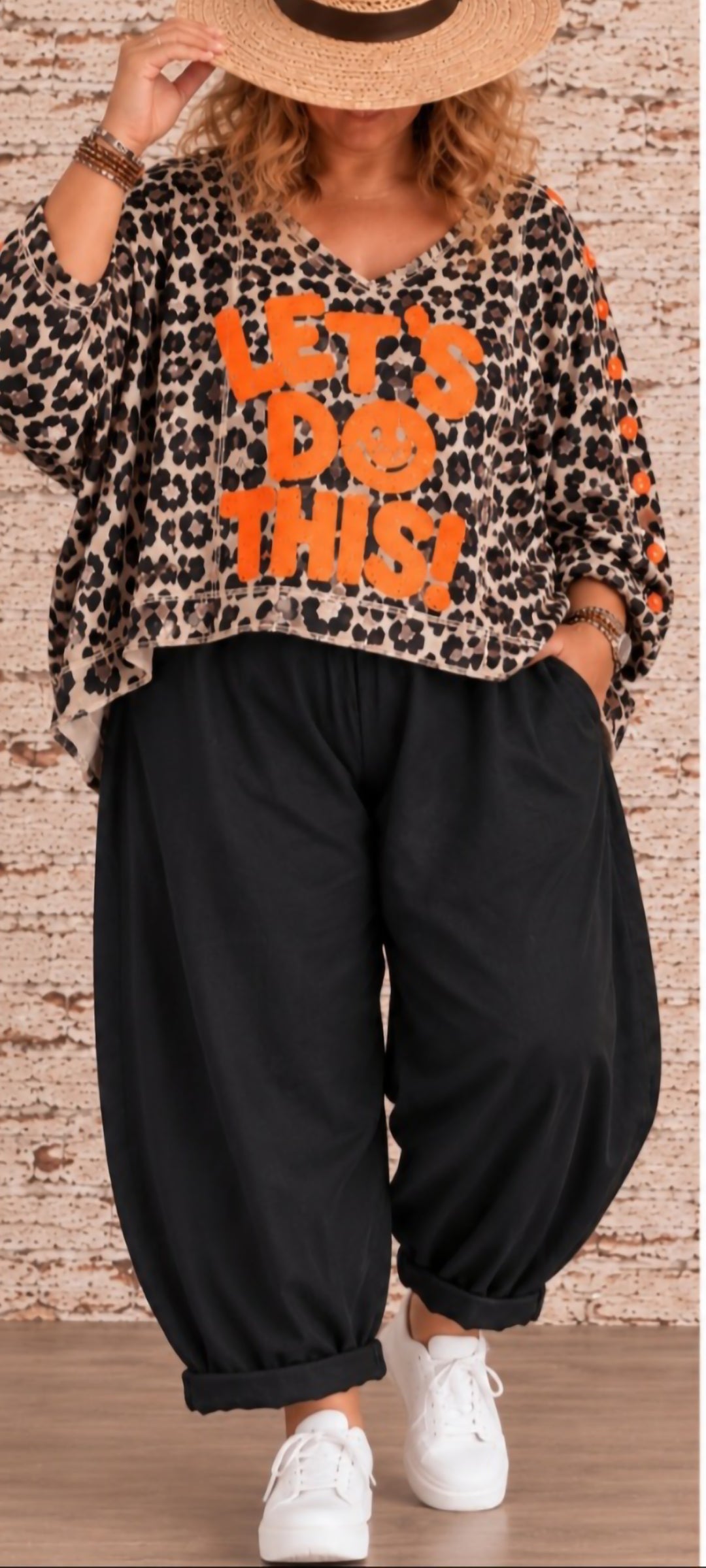 Sweat léopard oversize – Let's Do This !