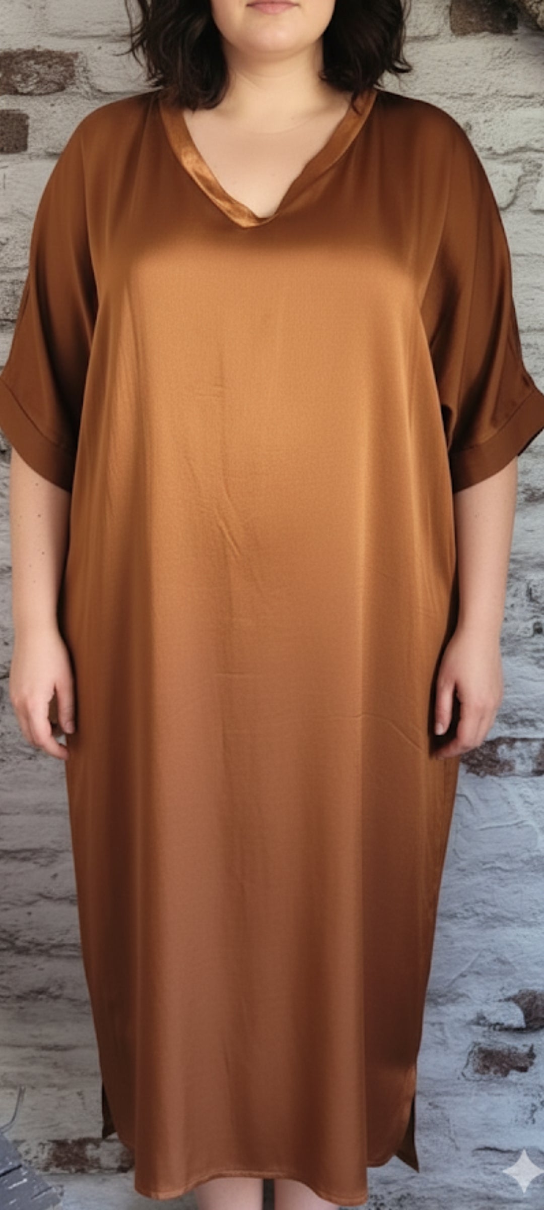 Robe fluide en satin