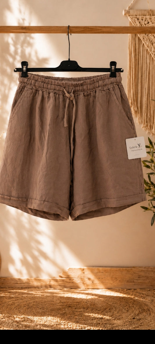 🌺 Short lin chocolat