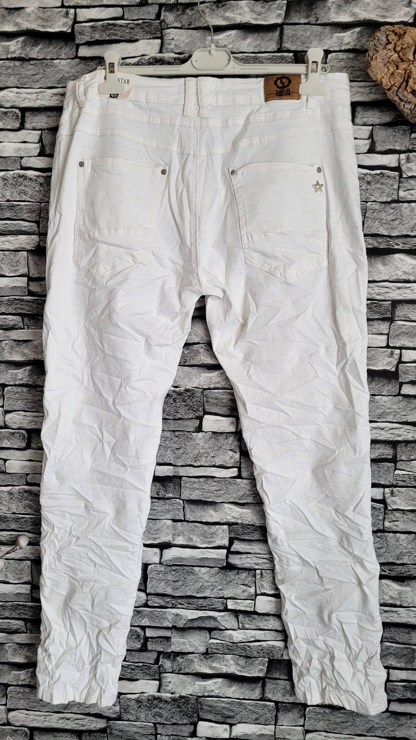 ⚜️ Jean Karostar Blanc Stretch