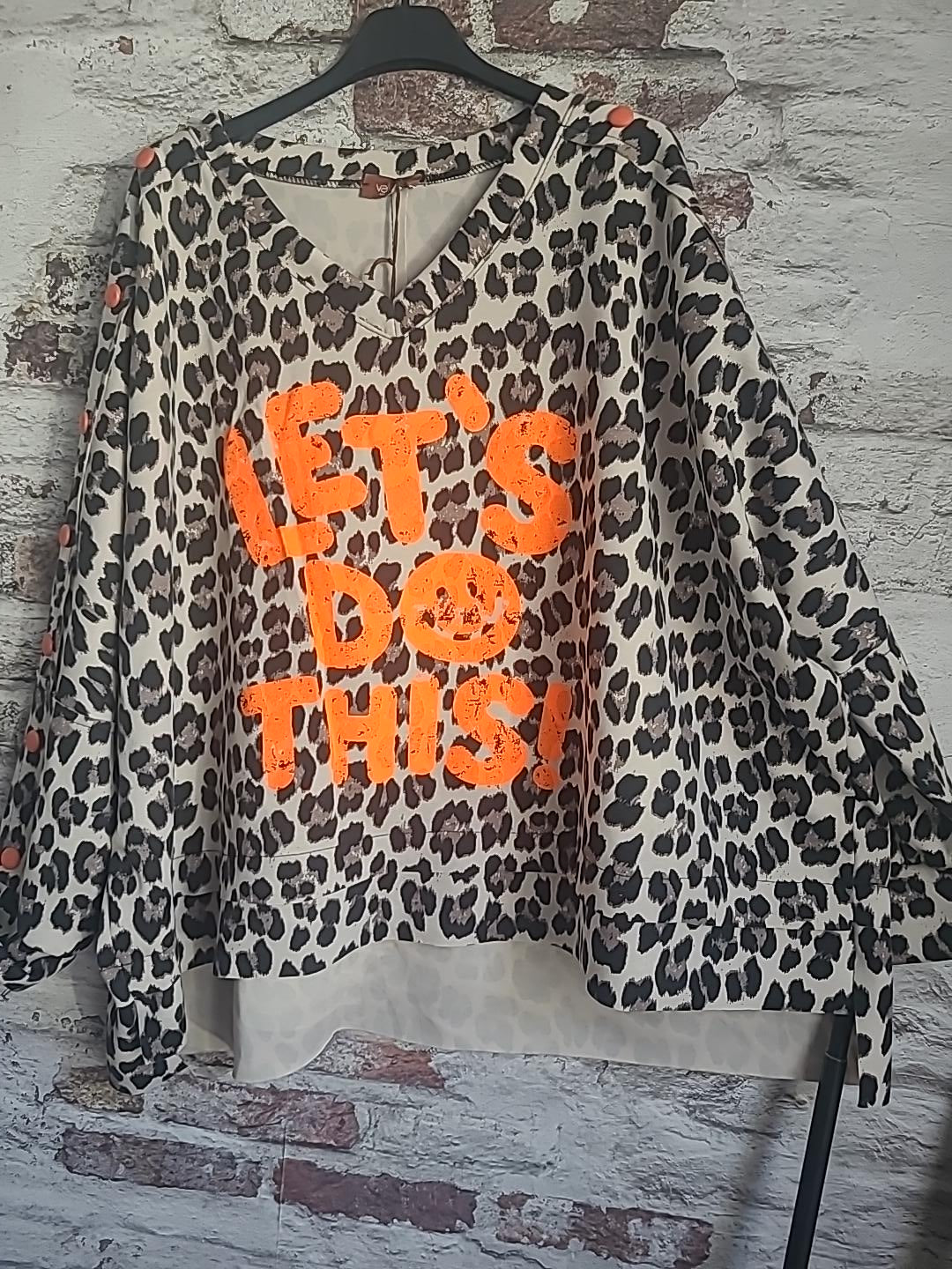 Sweat léopard oversize – Let's Do This !