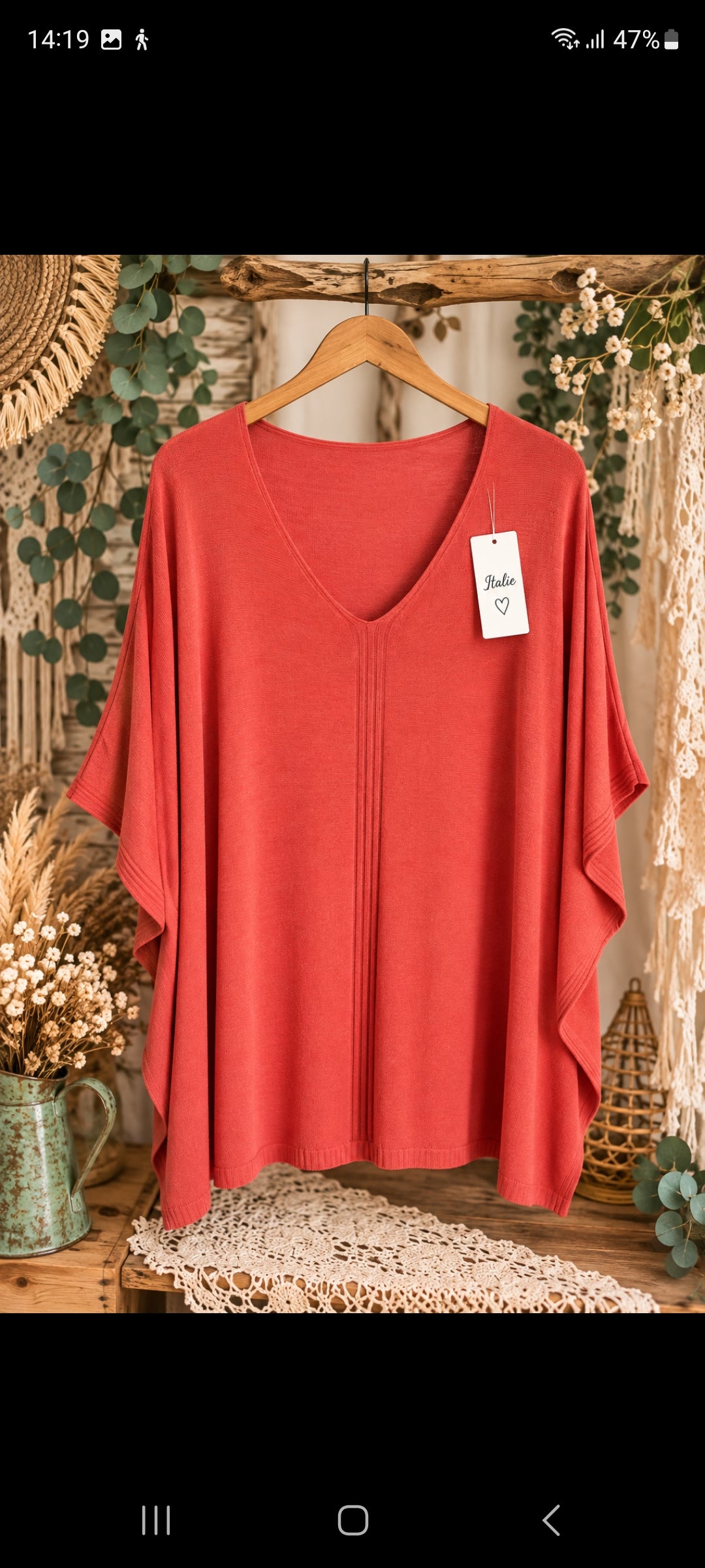 Pull poncho bohème