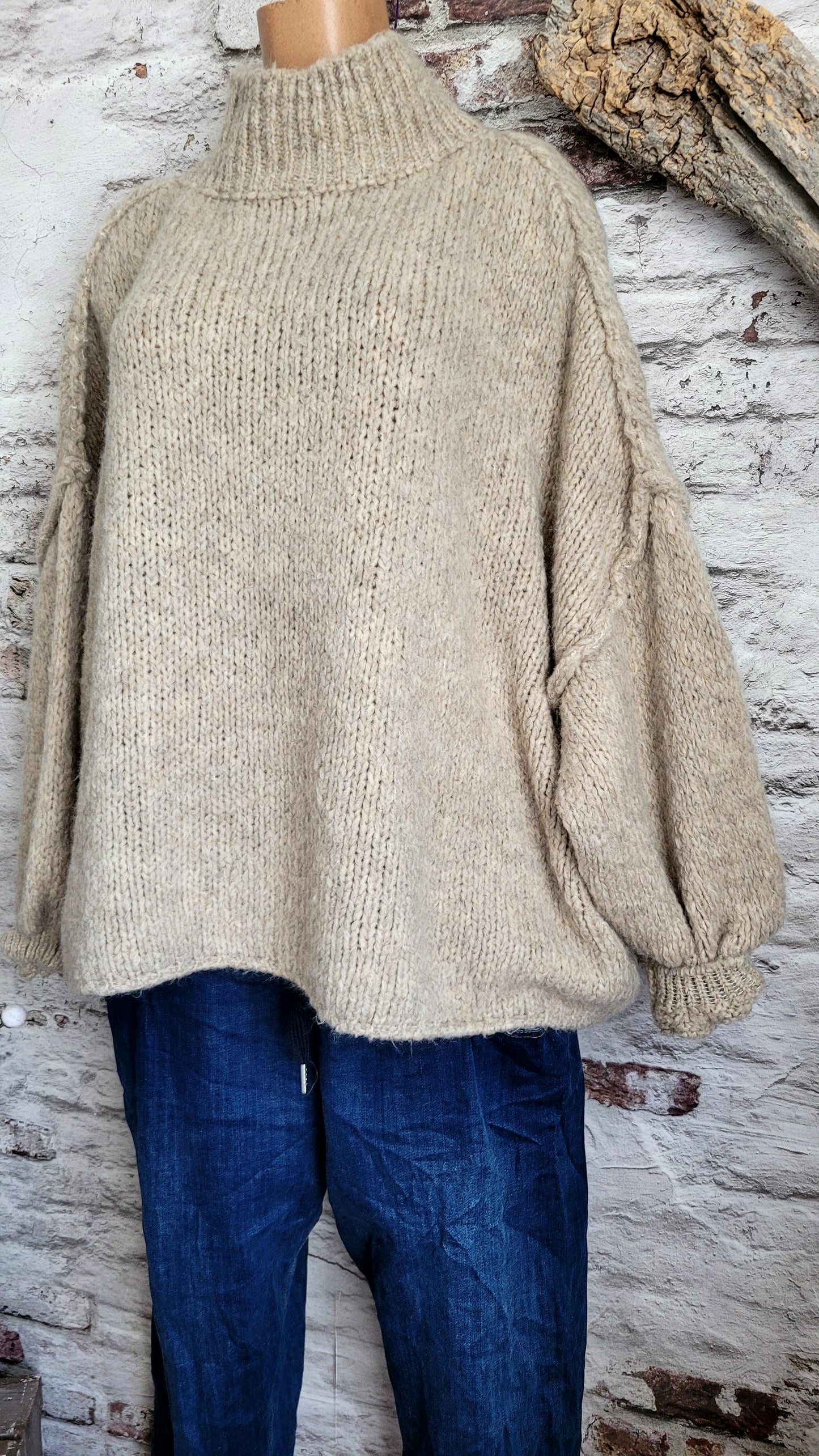🌸 PULL OVERSIZE MAILLE ÉPAISSE