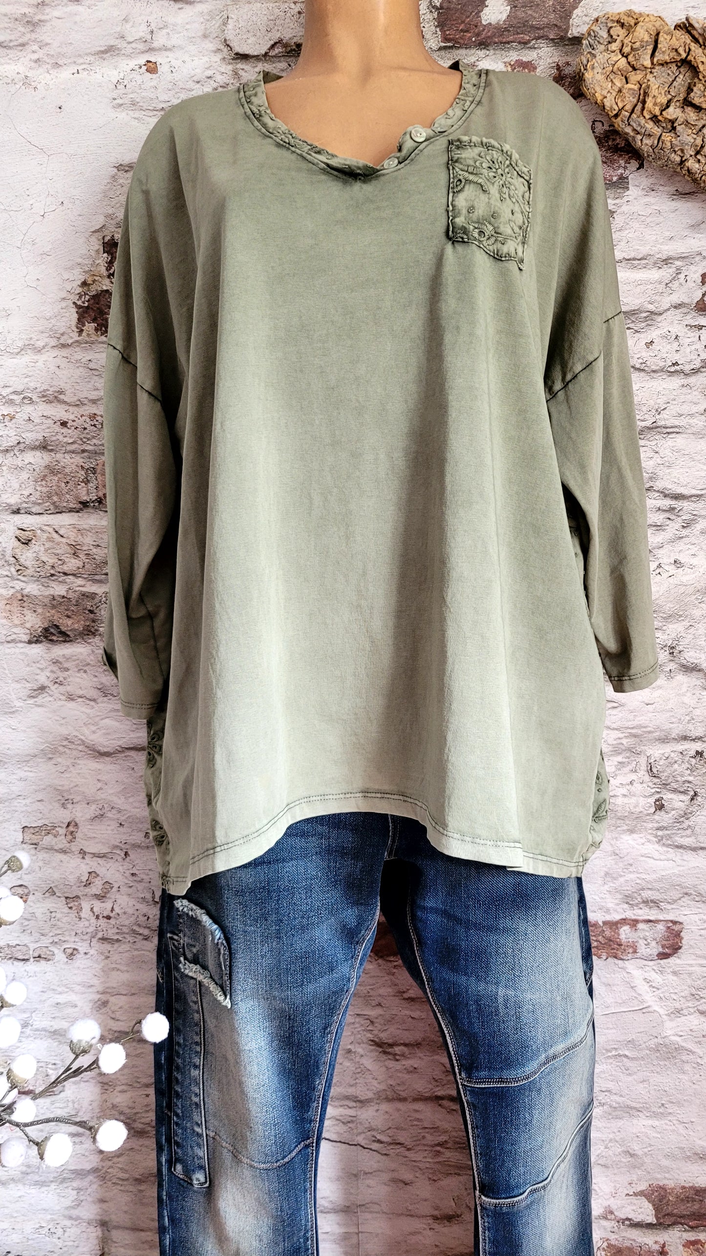 🖤 t-shirt "Broderie Douce"
