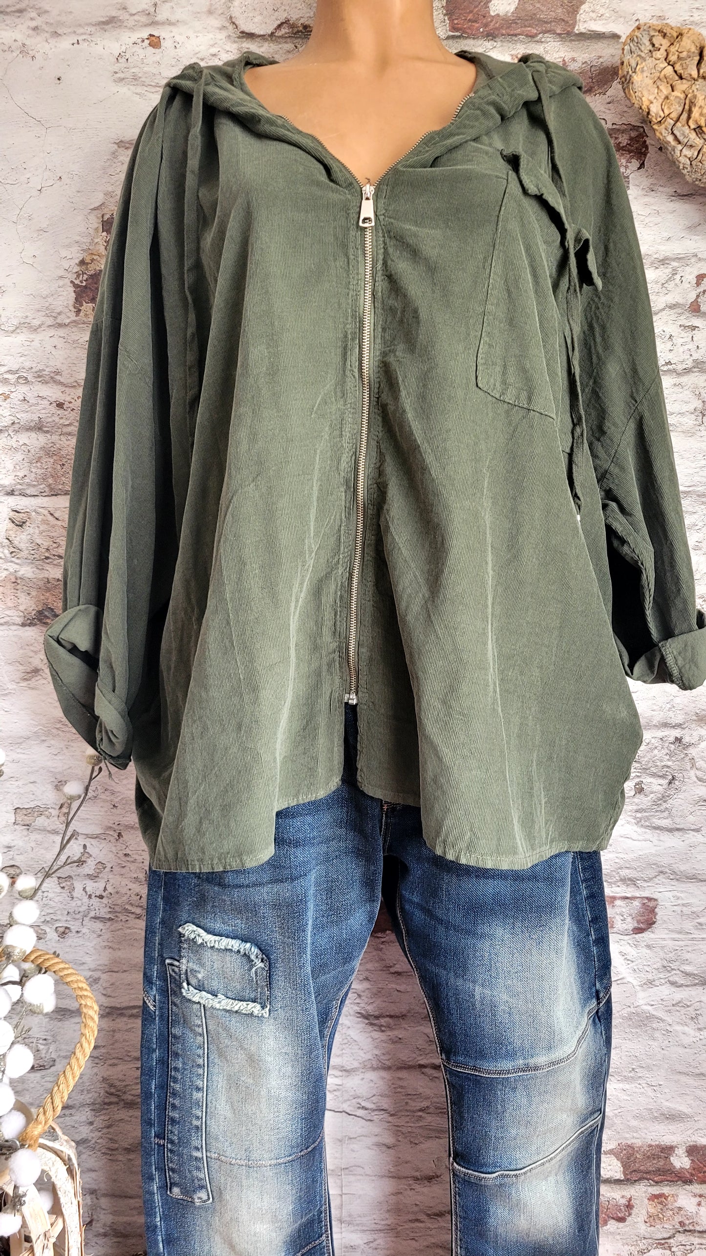 VESTE EN VELOURS CÔTELÉ