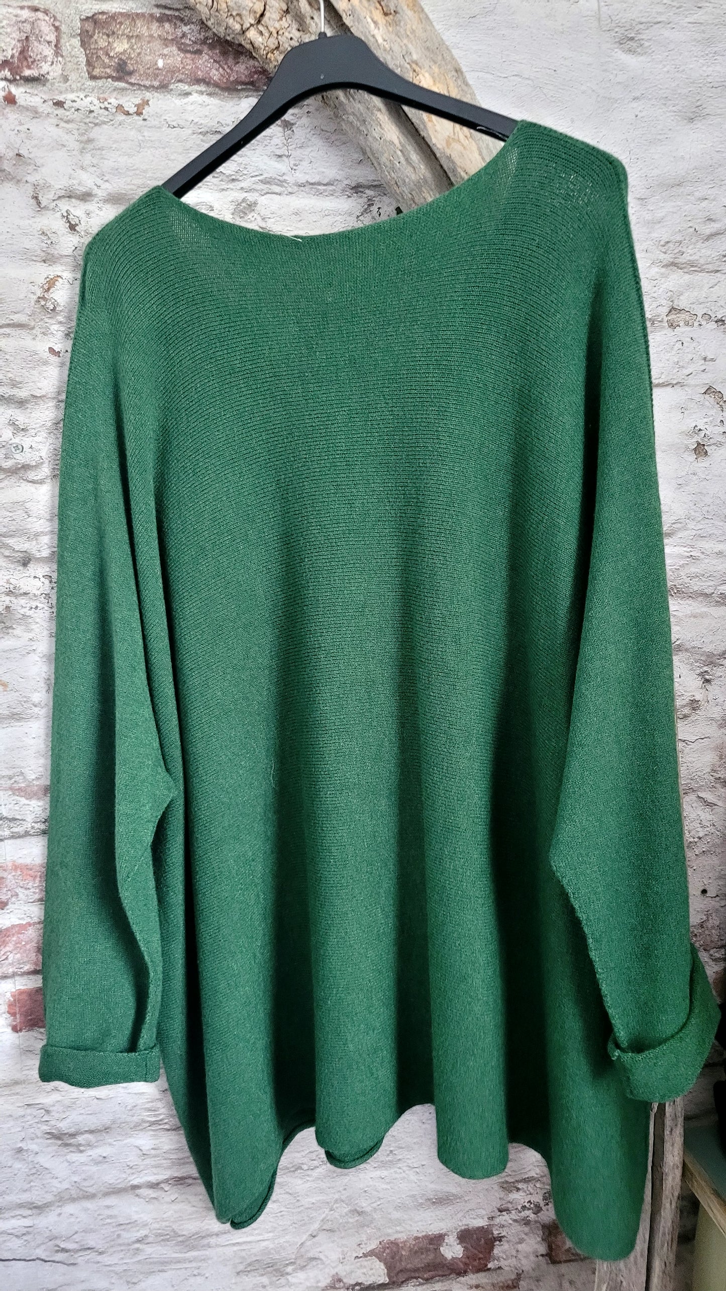 🍒 PULL OVERSIZE VERT SAPIN