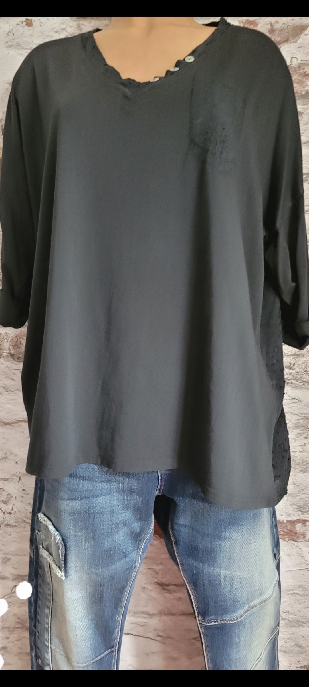 🖤 t-shirt "Broderie Douce"