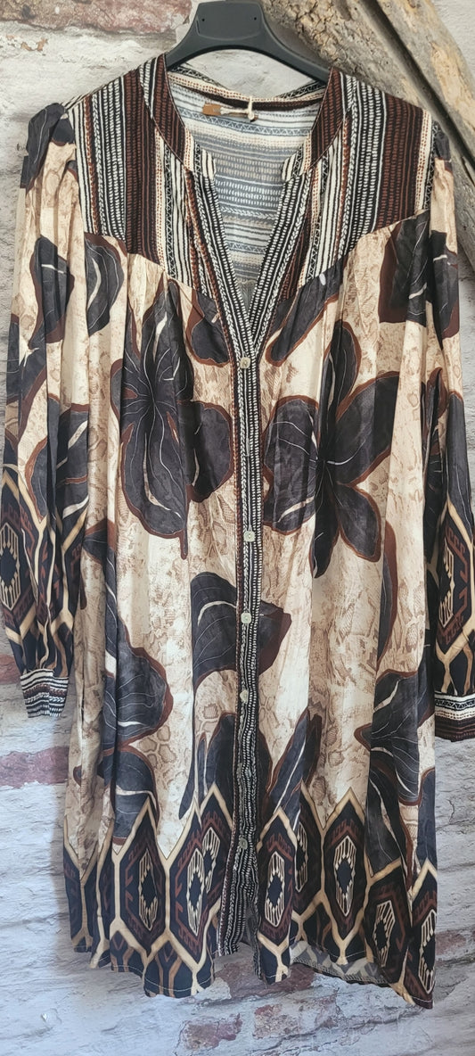 Tunique motif floral