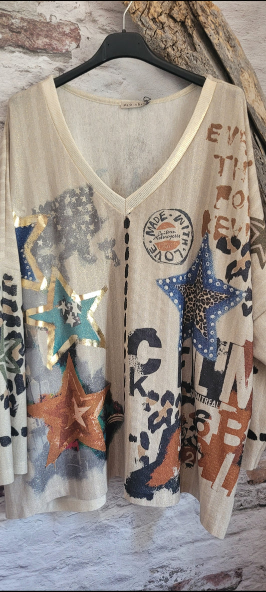 Pull léger en lurex