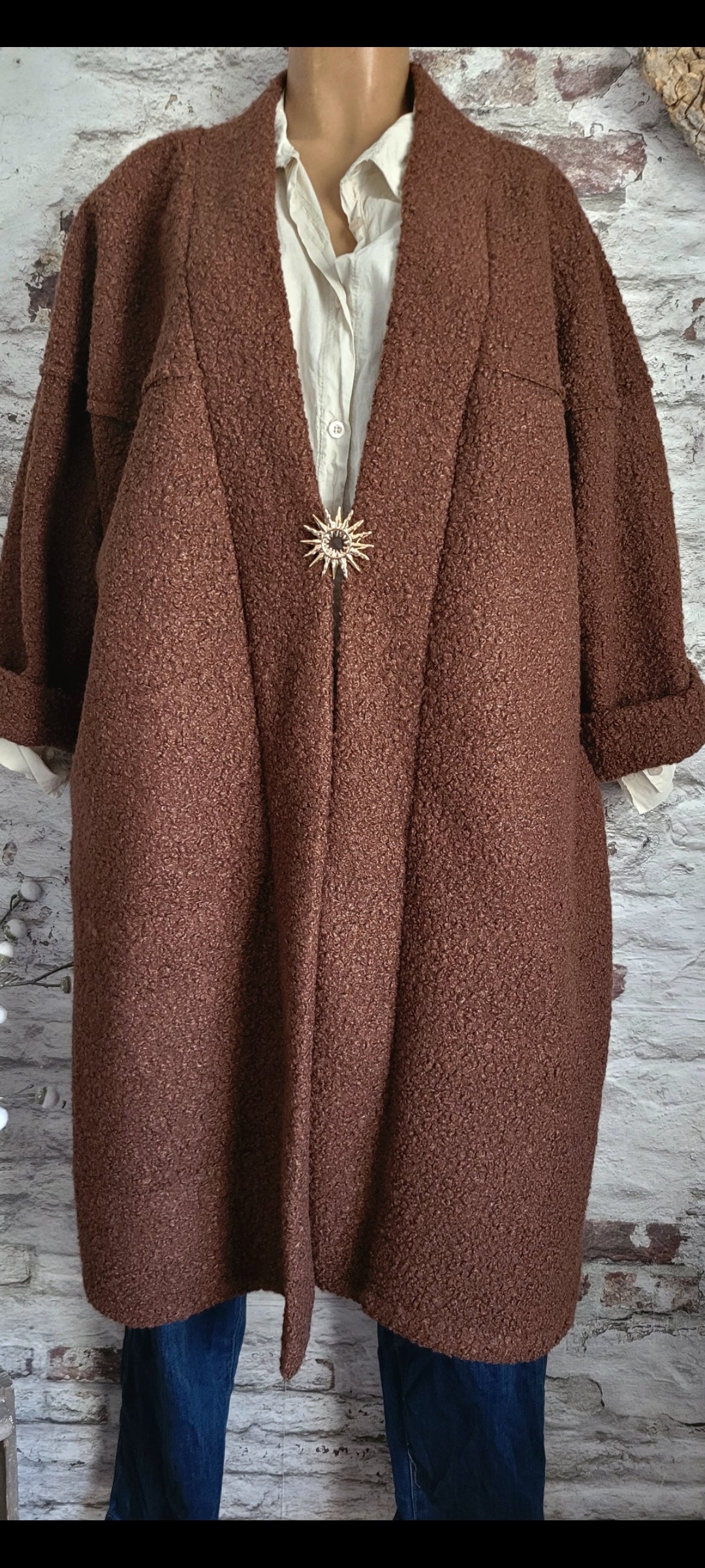 🌻 MANTEAU LONG " SOLEIL BOHÈME "