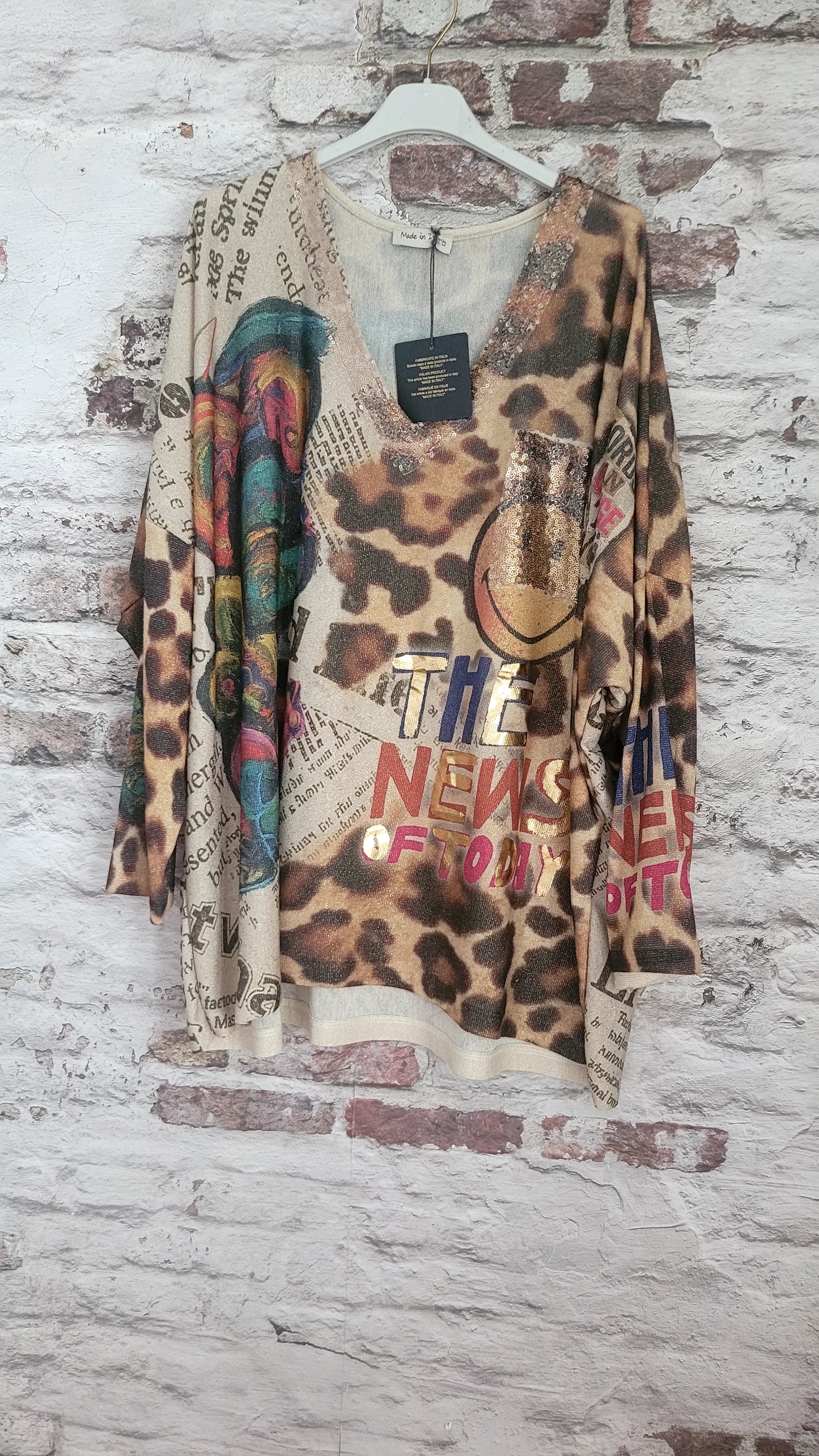 Tunique oversize léopard – Style bohème chic