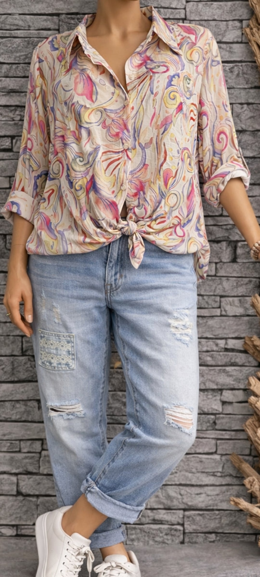 🌺 Chemise Fluide Eco-Mix