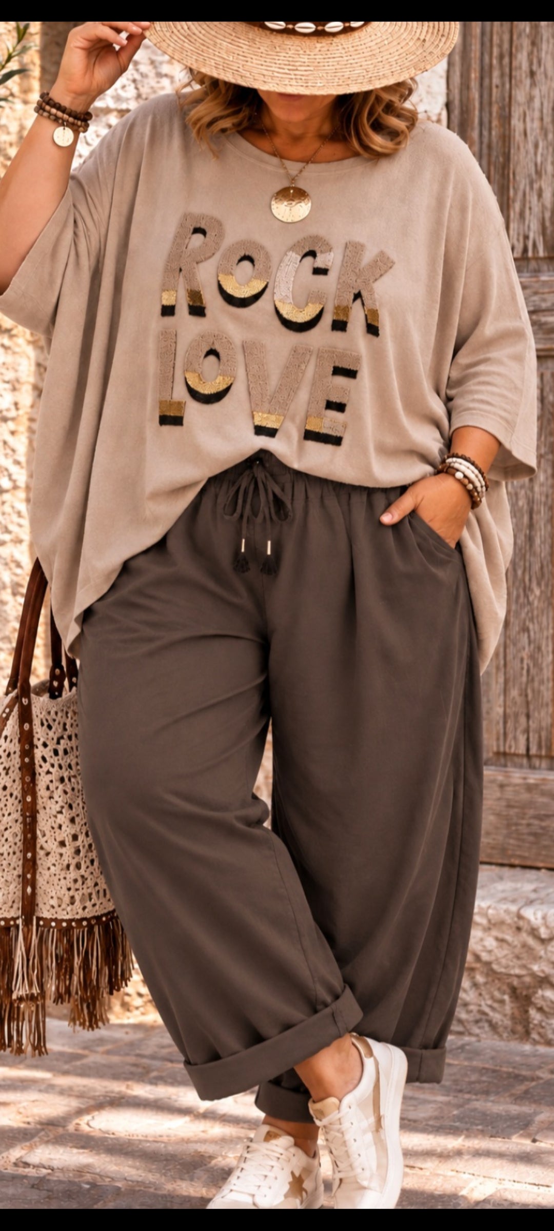 🤎Pantalon coton – Style bohème chic