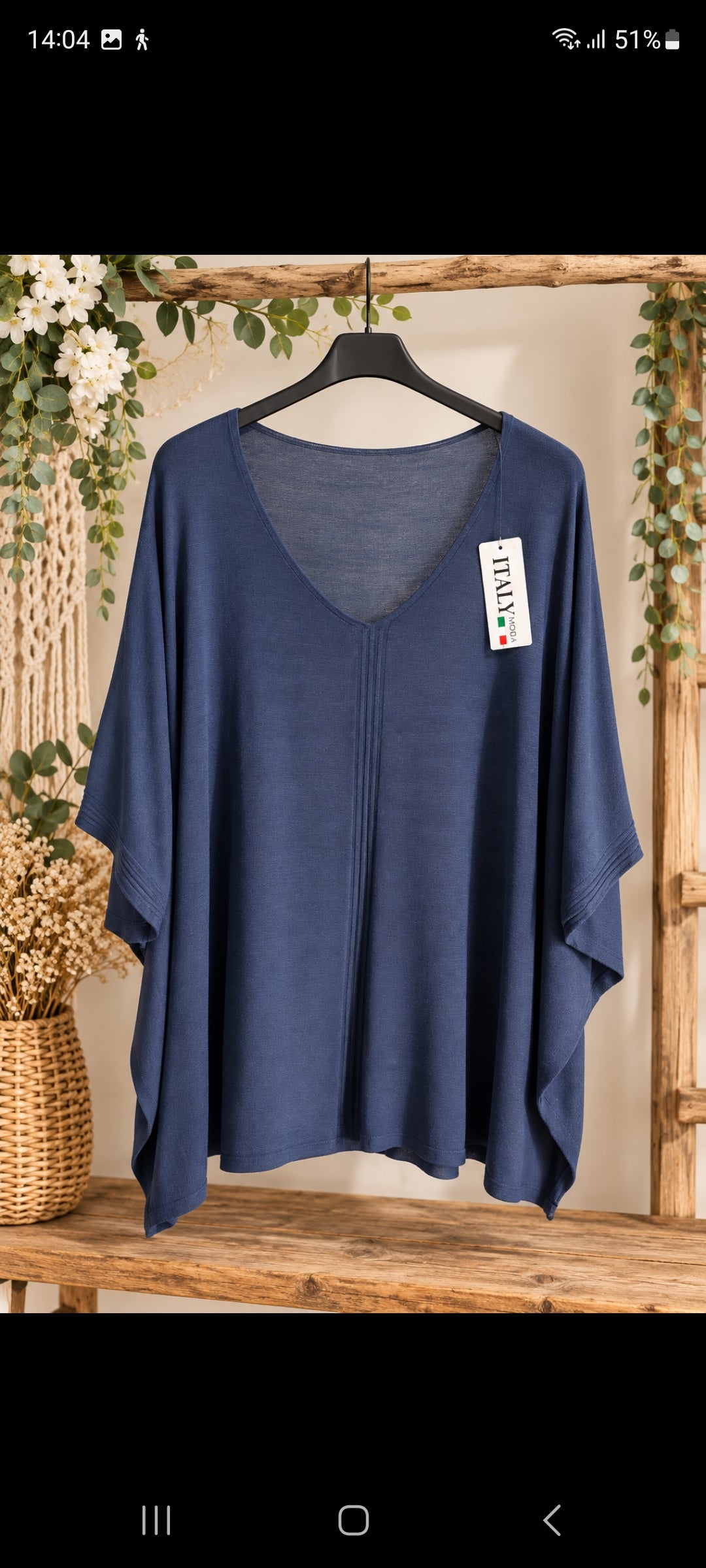 Pull poncho bohème – 20 €