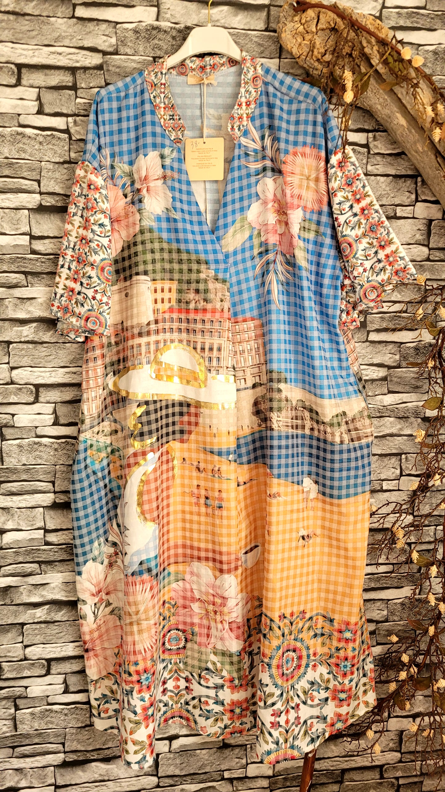 🌸 Robe en coton imprimé – esprit bohème