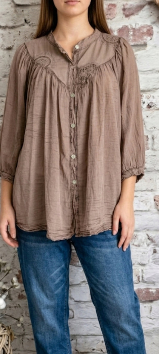 💕 CHEMISE BOHÈME